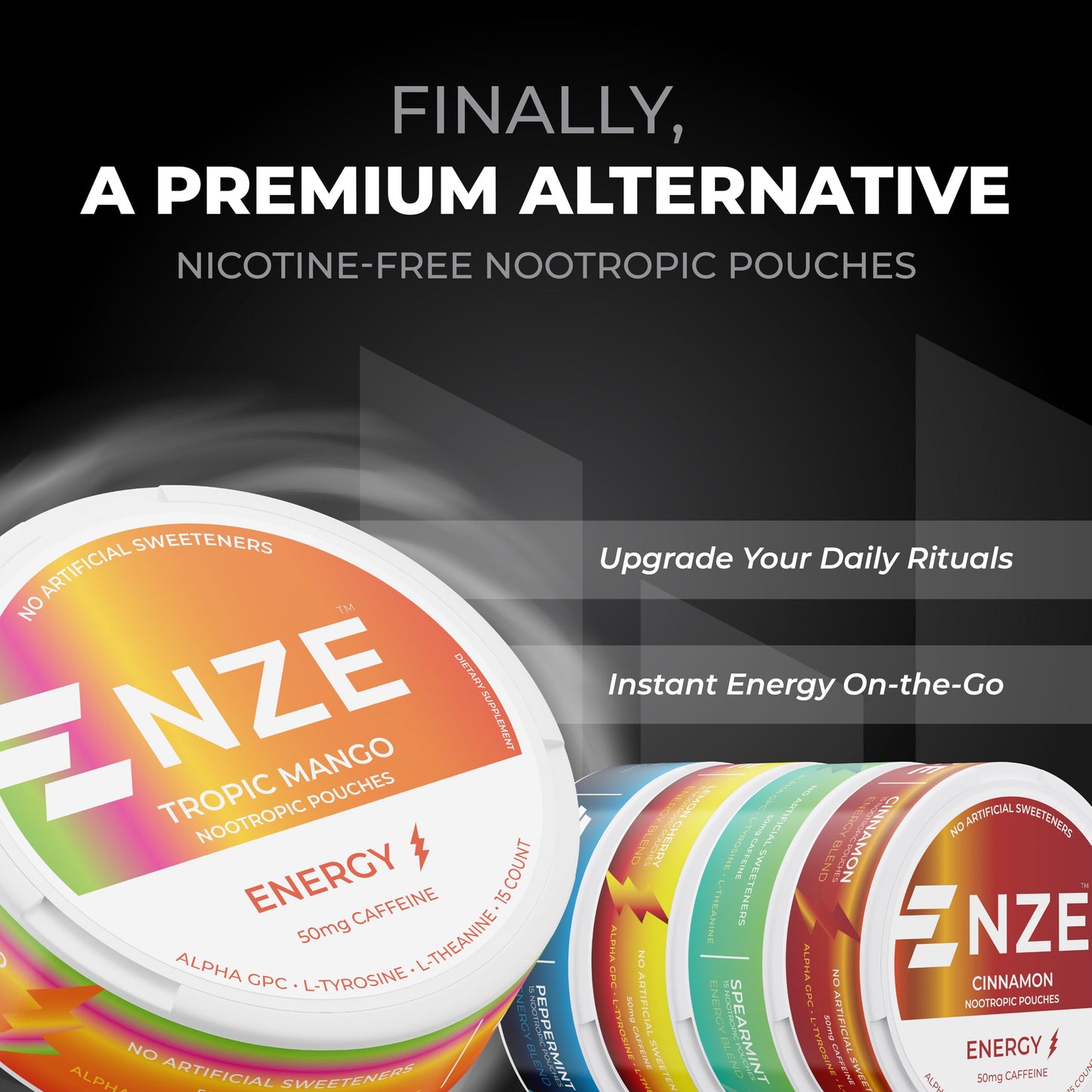 NZE Caffeine Nootropic Caplets, 5 Caplets