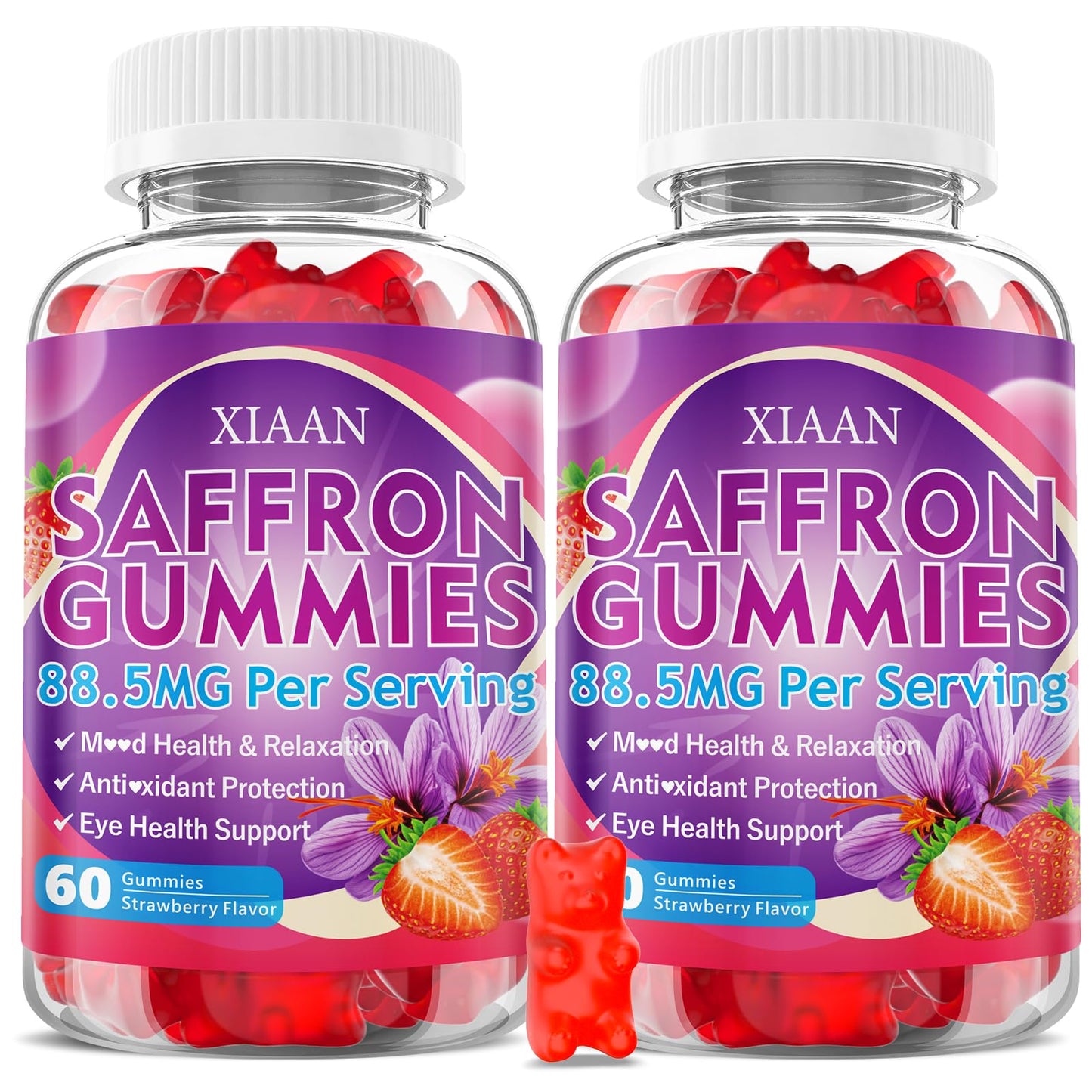 XIAAN Saffron Gummies 120 Count