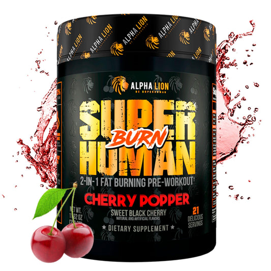 ALPHA LION Superhuman Burn 2 in 1 Metabolism Booster Pre Workout and Thermogenic Fat Burner for Men – Appetite Suppressant and Weight Loss Supplement Powder 10.96 Ounce