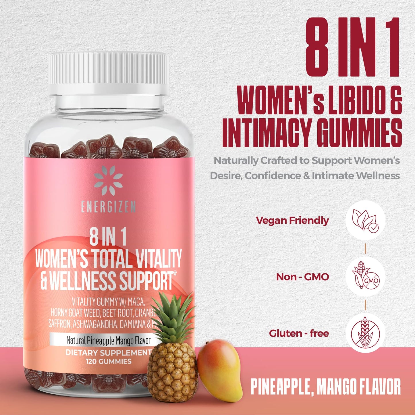 Energizen Women's Vitality Gummies 120 Count