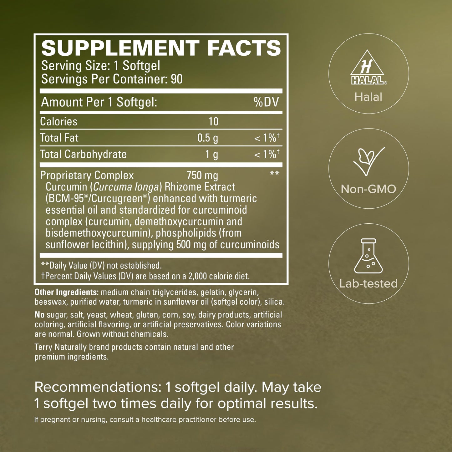 Terry Naturally CuraMed 750mg Softgels, 180 Count