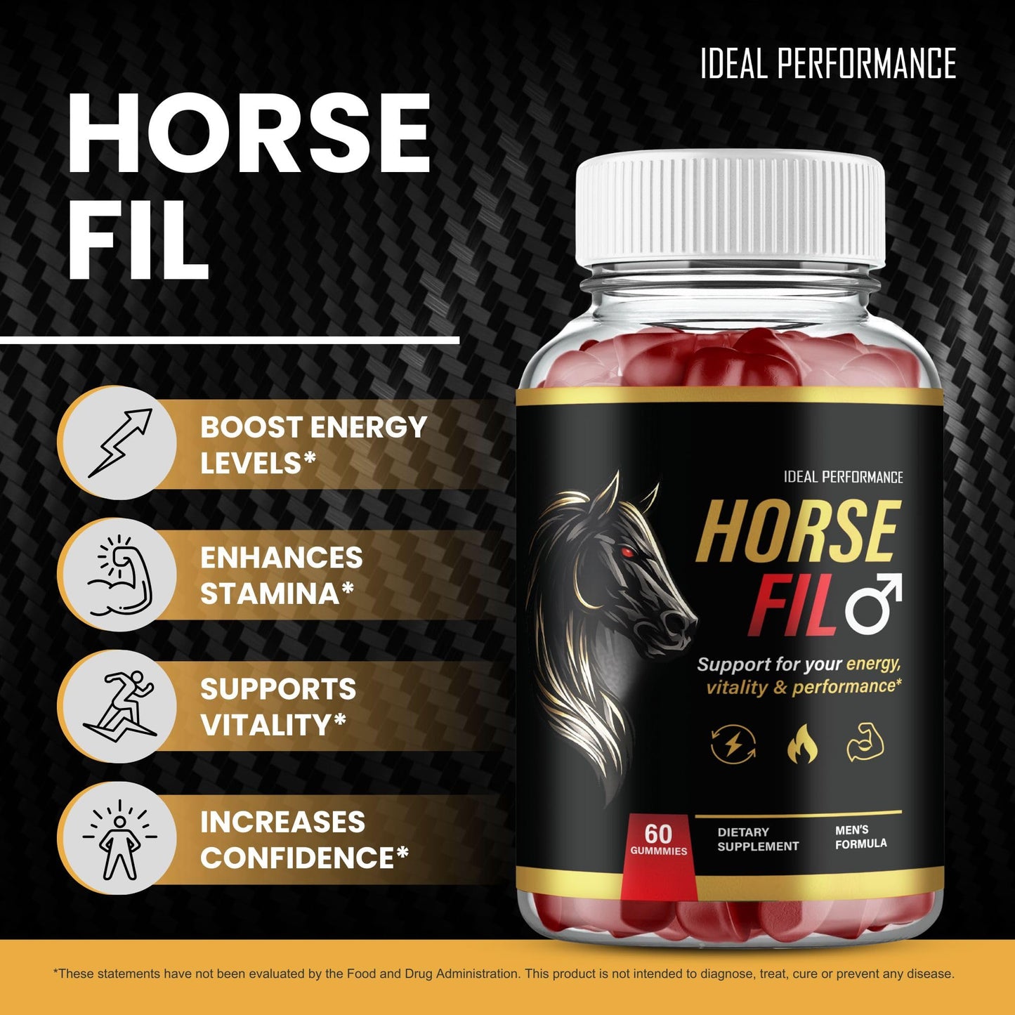 IDEAL PERFORMANCE Horse Fil Gummies 300 Count