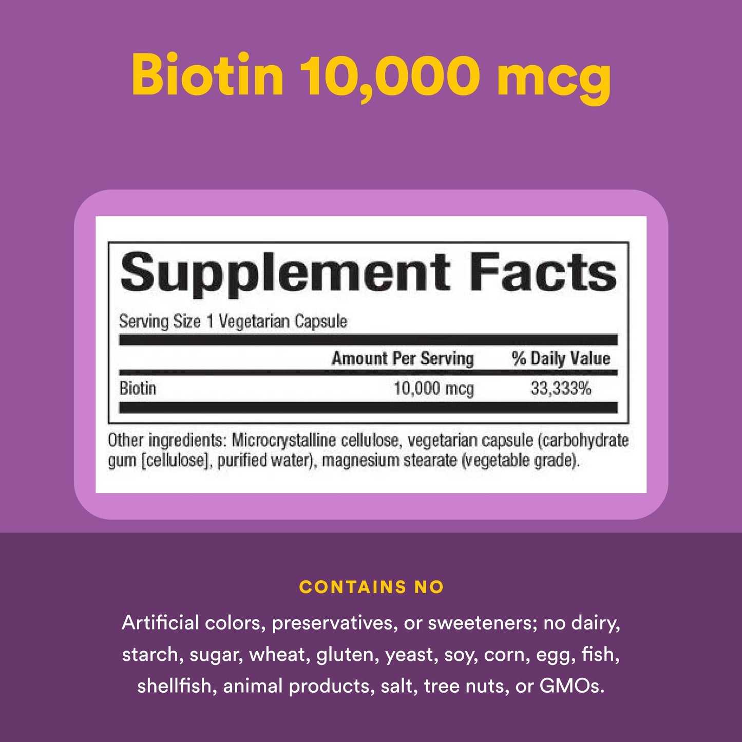 Natural Factors Biotin 10000 mcg Capsule, 60 Count