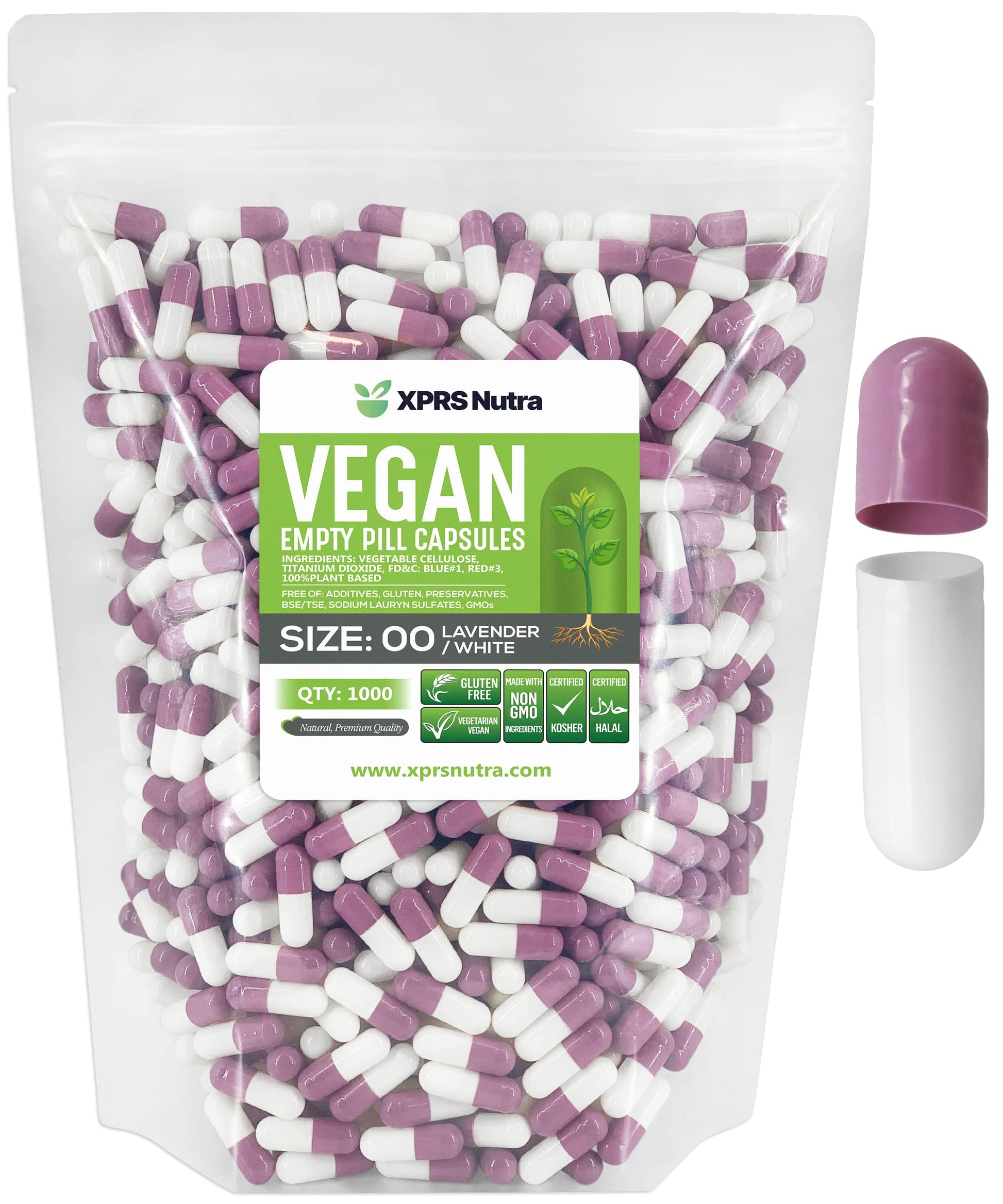 XPRS Nutra Size 00 Empty Capsules Capsule, 1000 Count