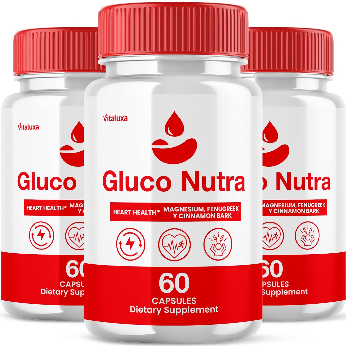 Vitaluxa Gluco Nutra Capsules, 180 Capsules
