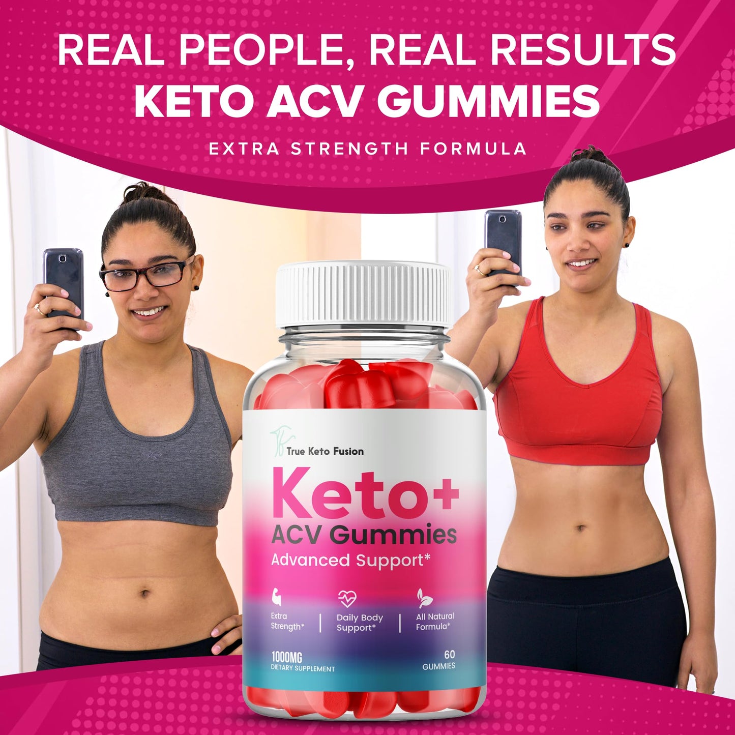 Lofero True Keto Fusion Gummies Apple Cider Vinegar Advanced Formula Gummy 300 ct