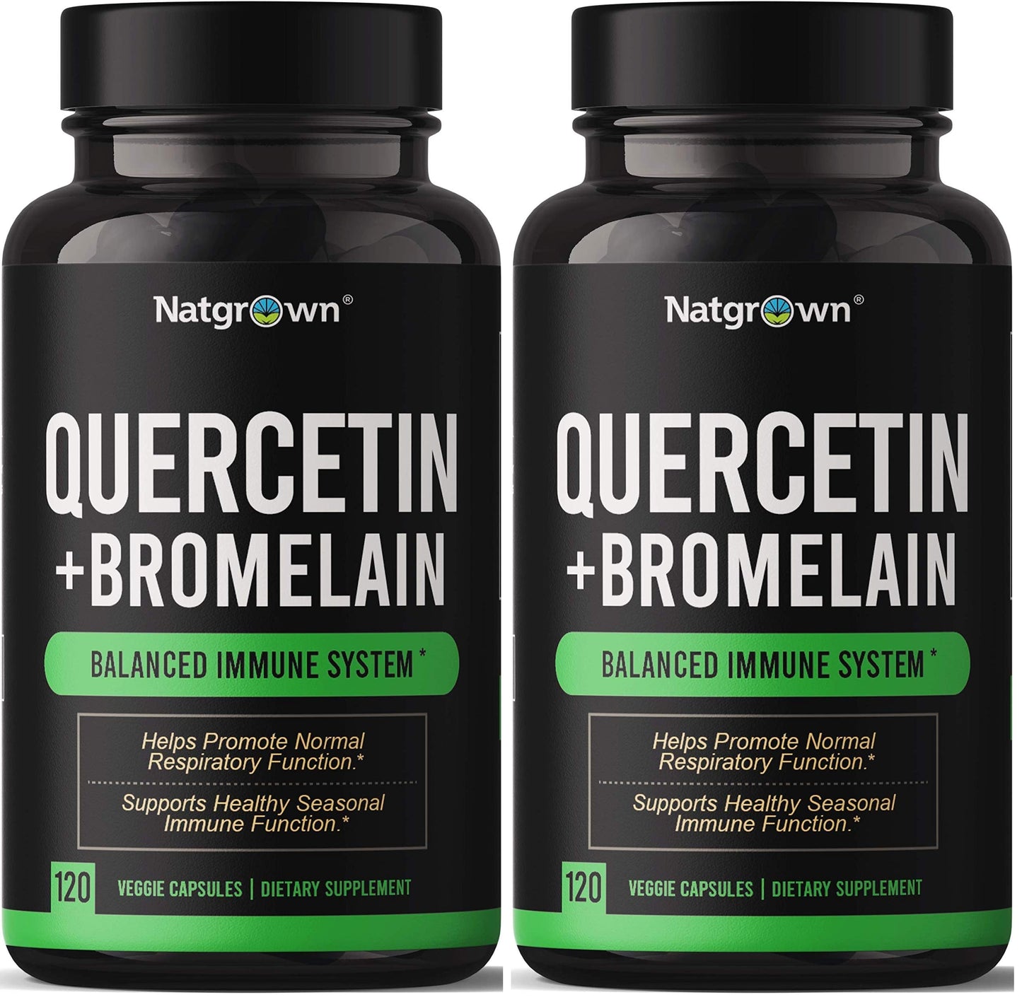 Natgrown Quercetin with Bromelain Supplement Complex Capsule, 240 Count