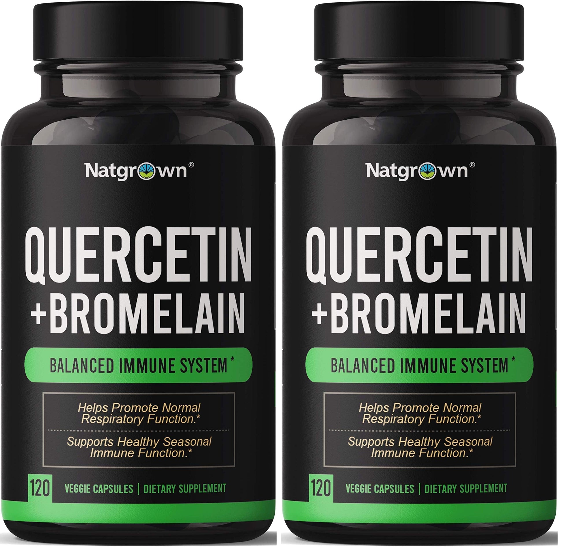 Natgrown Quercetin with Bromelain Supplement Complex Capsule, 240 Count