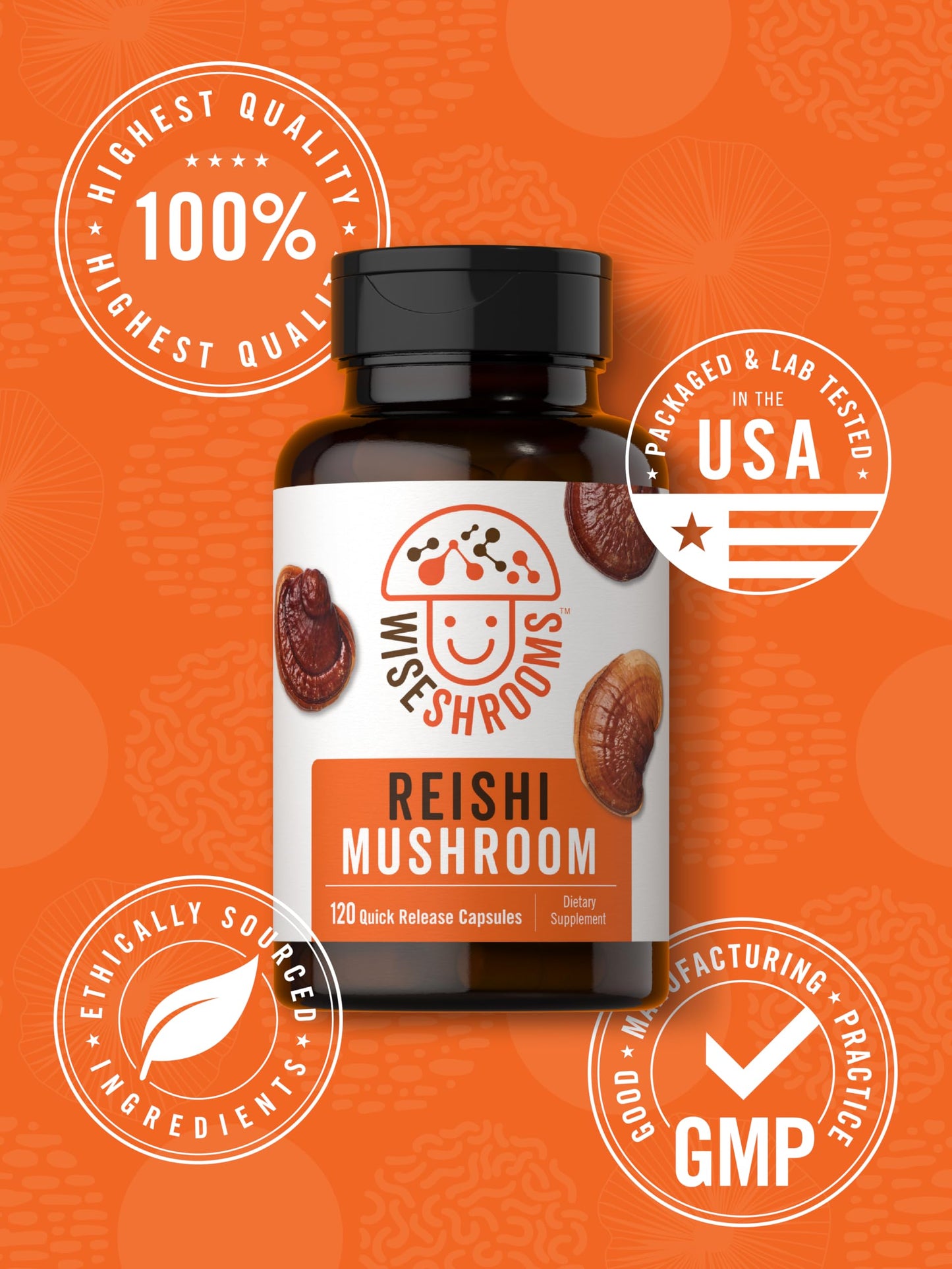 Carlyle Reishi Mushroom Extract Capsules 120 Count