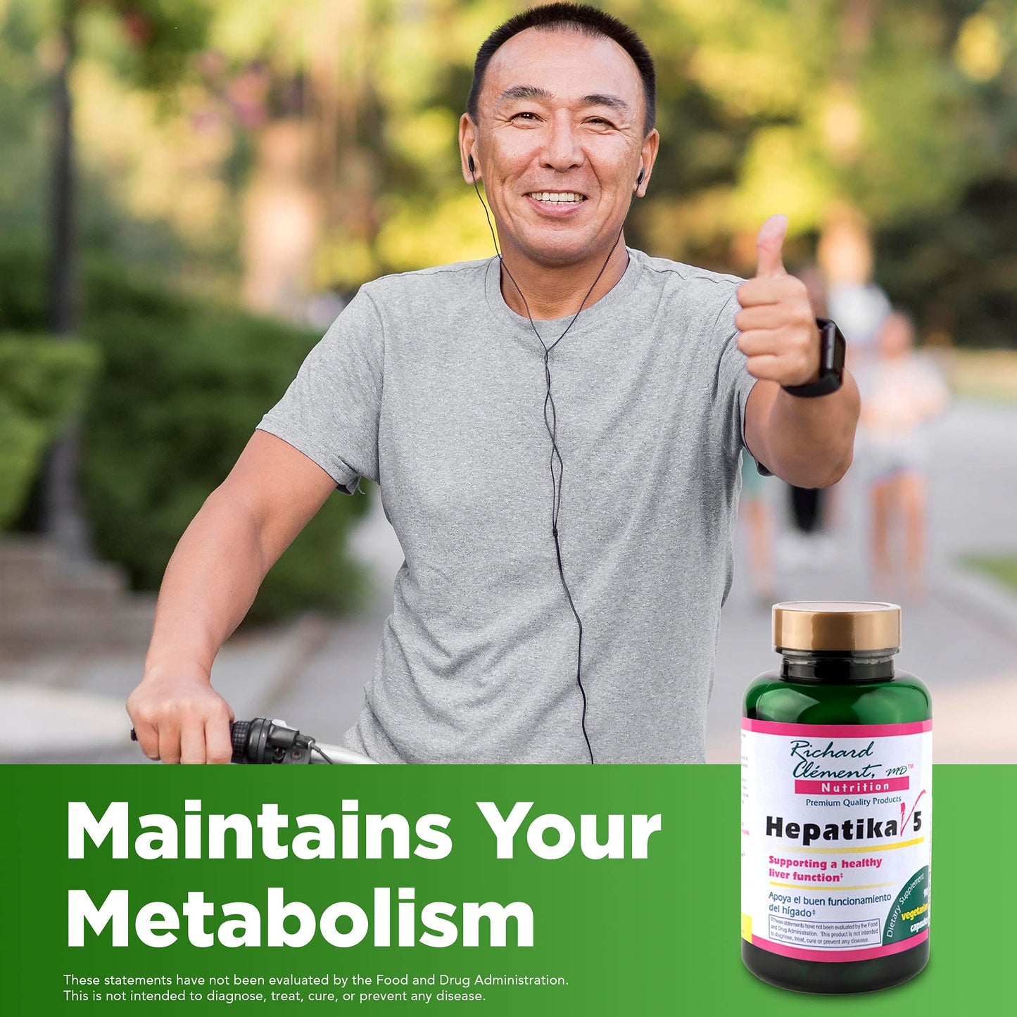 Richard Clement MD Nutrition Hepatika V5-G with L-Glutathione Liver Cleanse Detox & Repair Liver Support, Milk Thistle Extract for Digestive Health, 90 Capsules