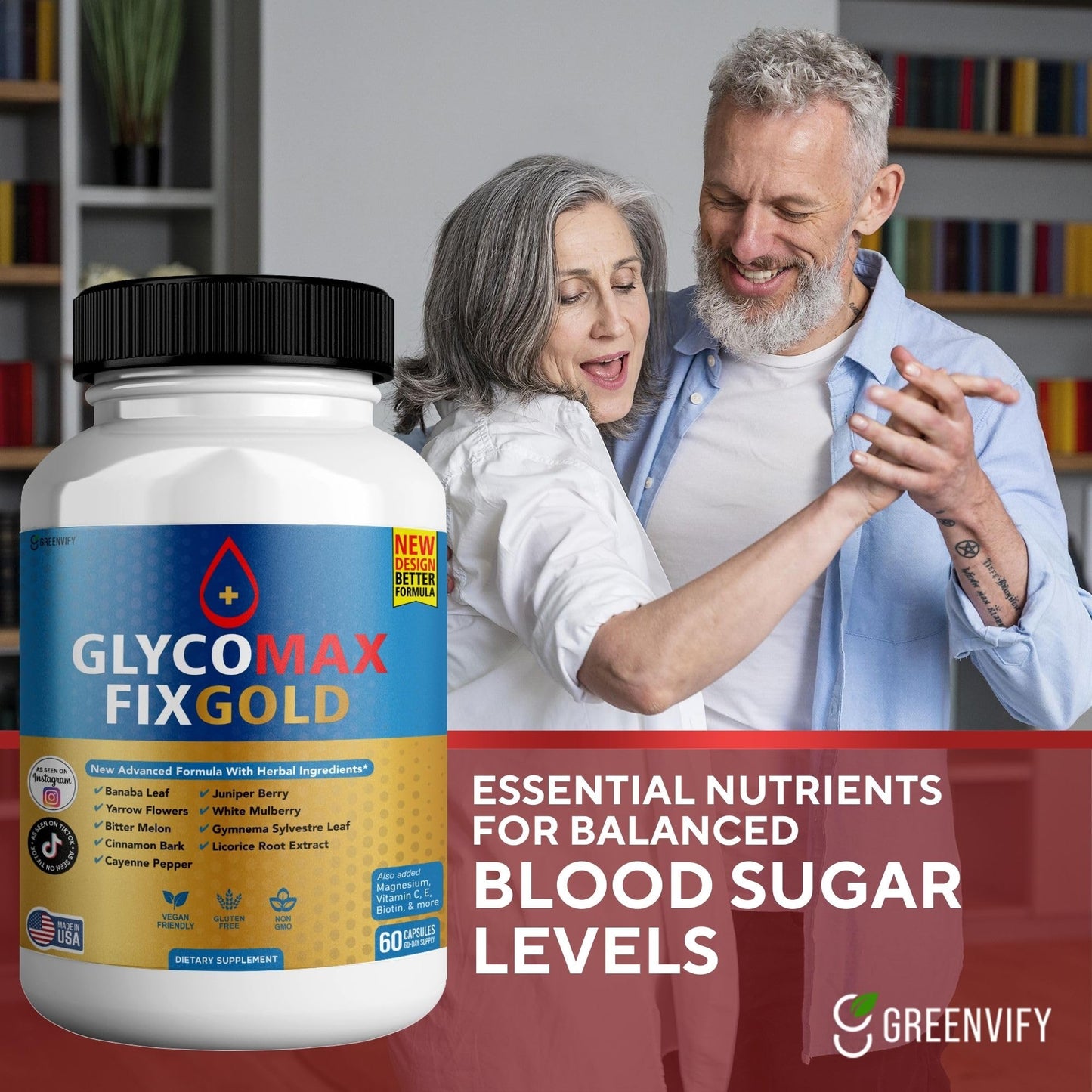 Glyco Max Fix Gold Magnesium Capsules 60 Count