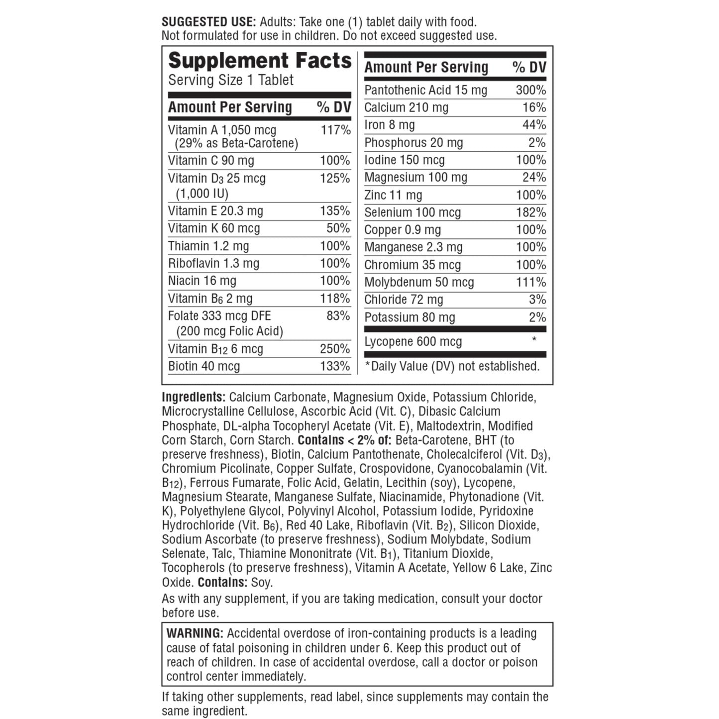 Centrum Multivitamin for Men Tablet 120 Count