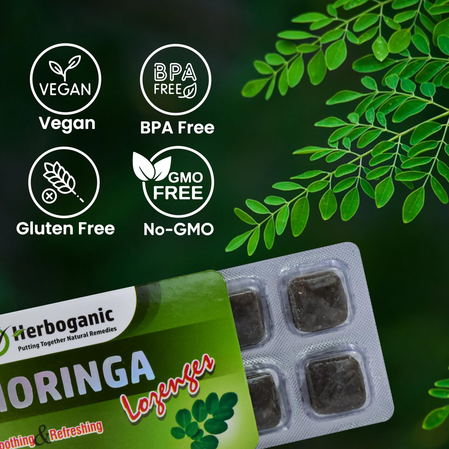 HERBOGANIC Moringa Lozenges Tablet 120