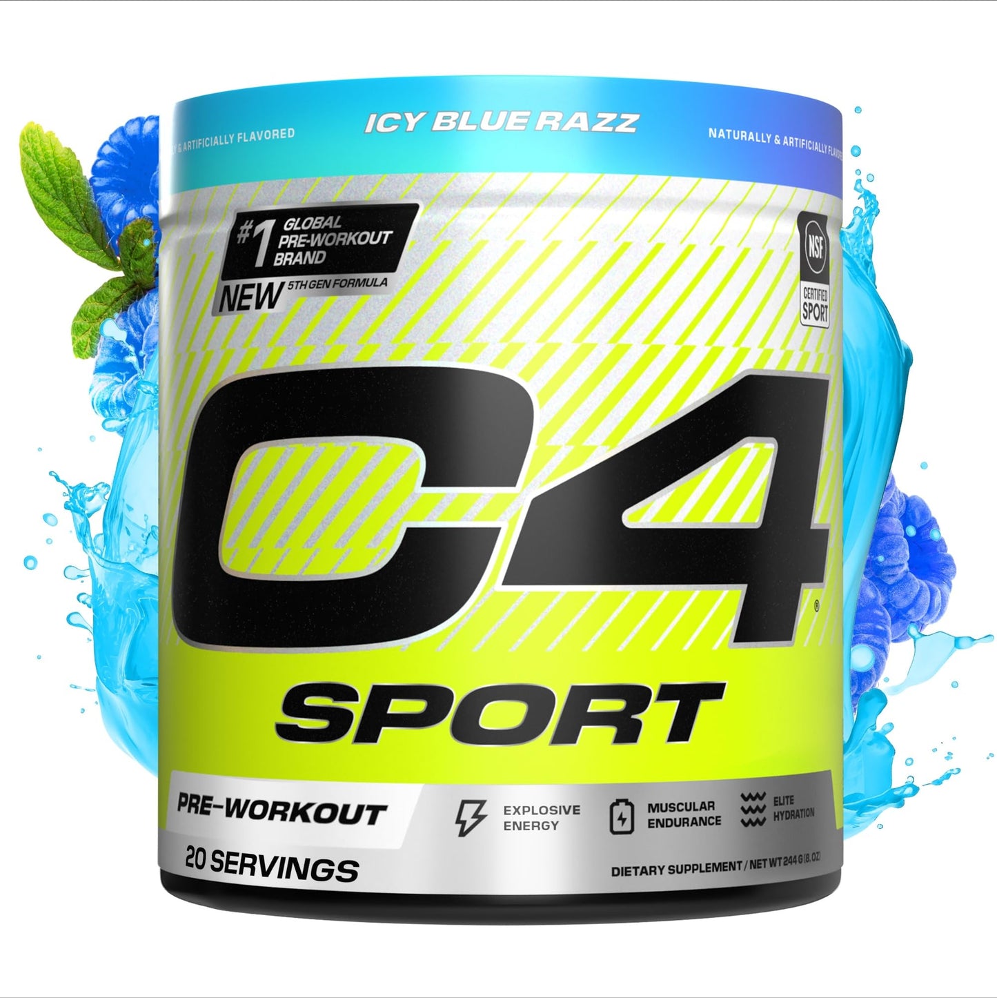 C4 Sport Pre Workout Powder 8.61 oz