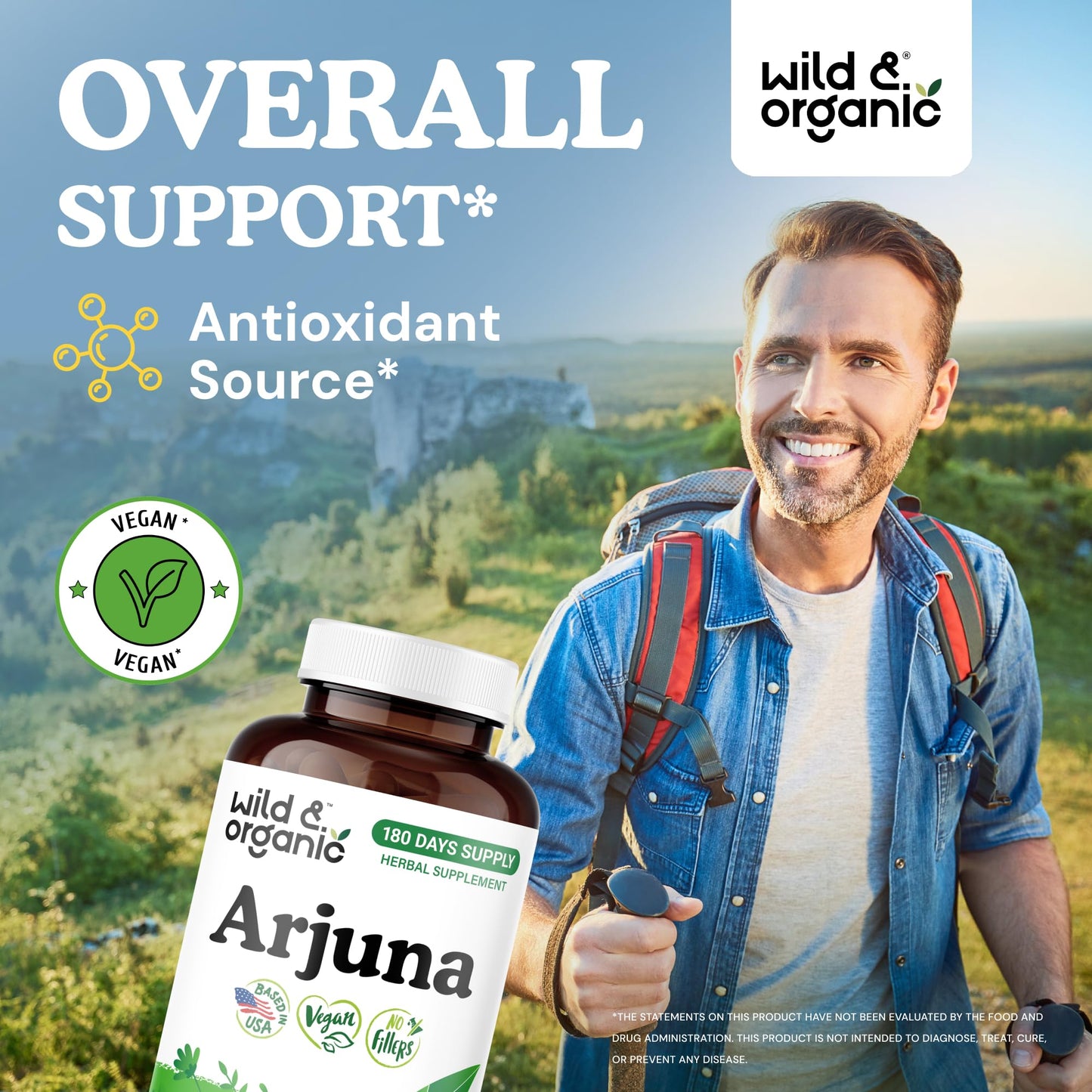 Wild & Organic Arjuna Bark 180 Capsules