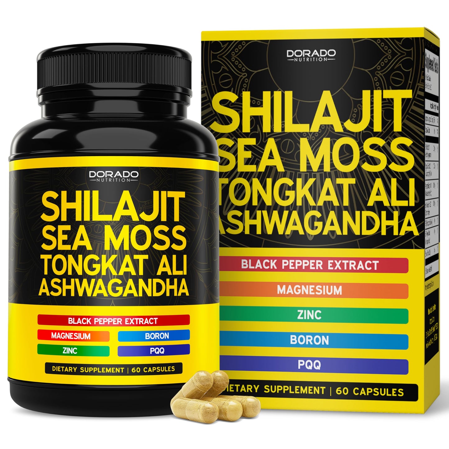 DORADO NUTRITION Shilajit Supplement for Men & Women Capsule 60 Count