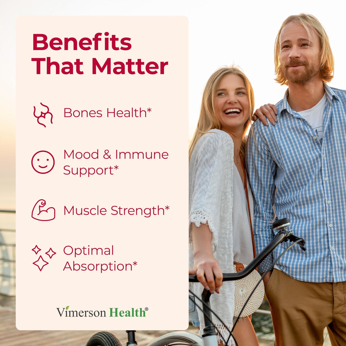 Vimerson Health Vitamin D3 K2 Supplement Chewables 90 Count