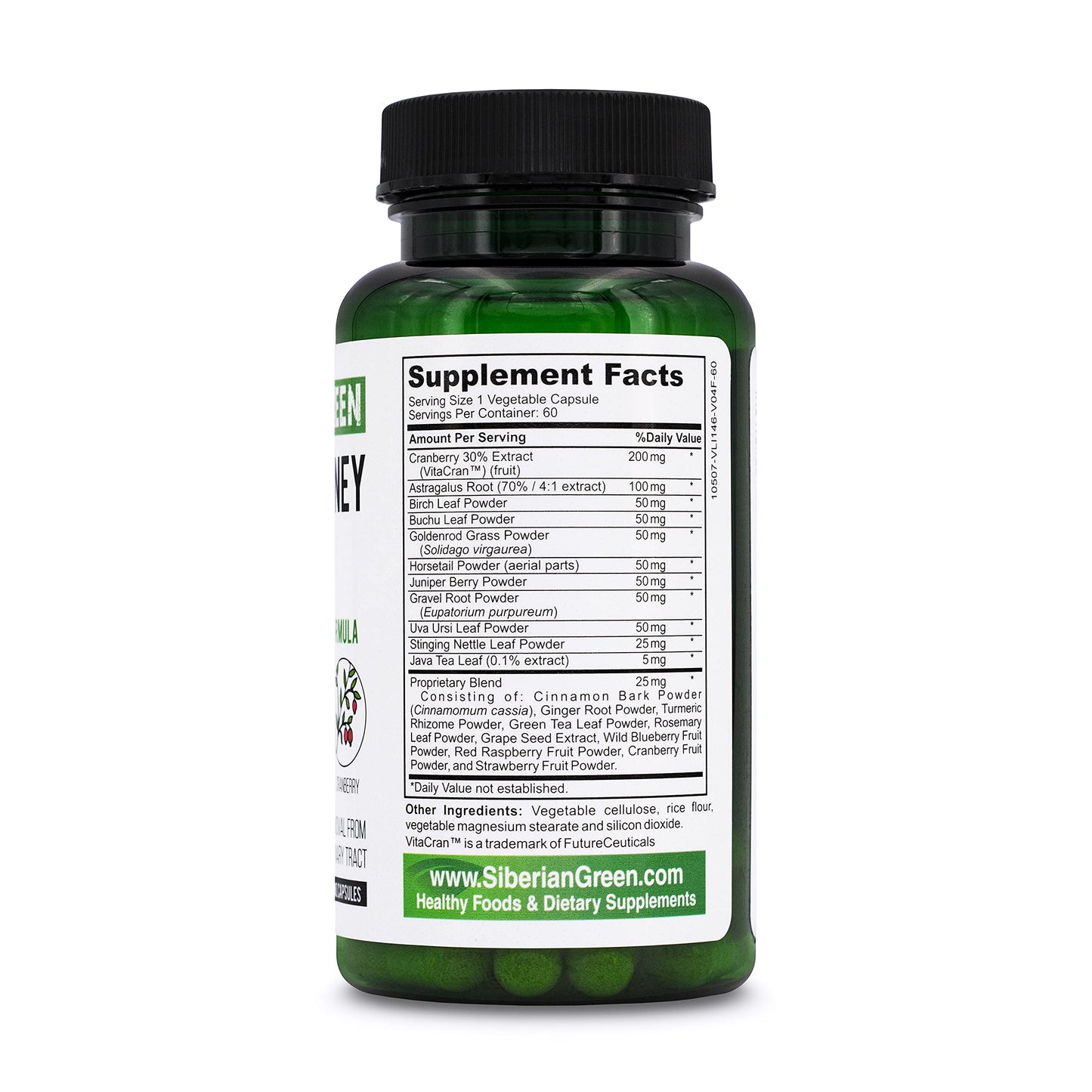 Siberian Green Herbal Kidney Detox Capsule, 60 Count