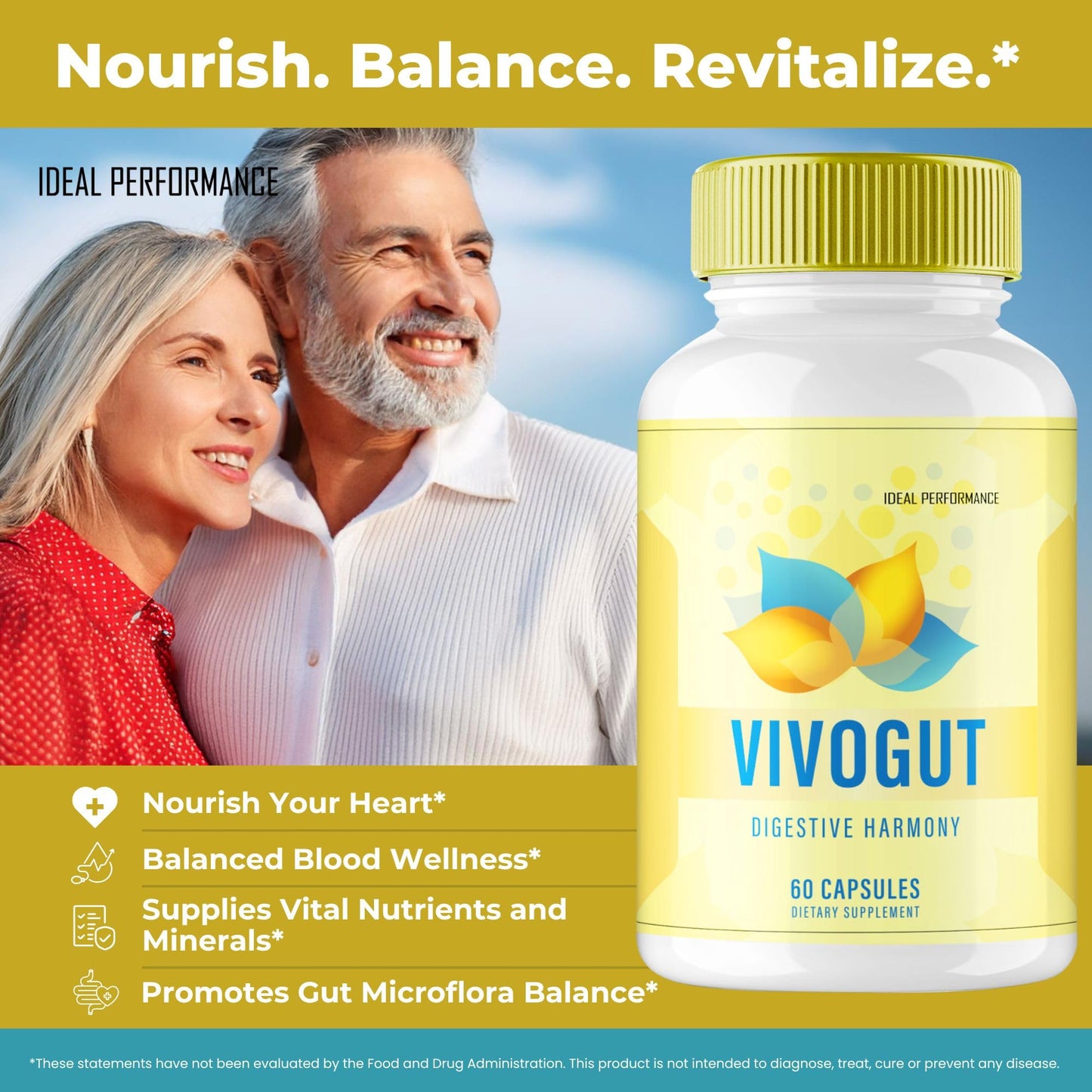 IDEAL PERFORMANCE VivoGut Blood Capsules 60 Capsules