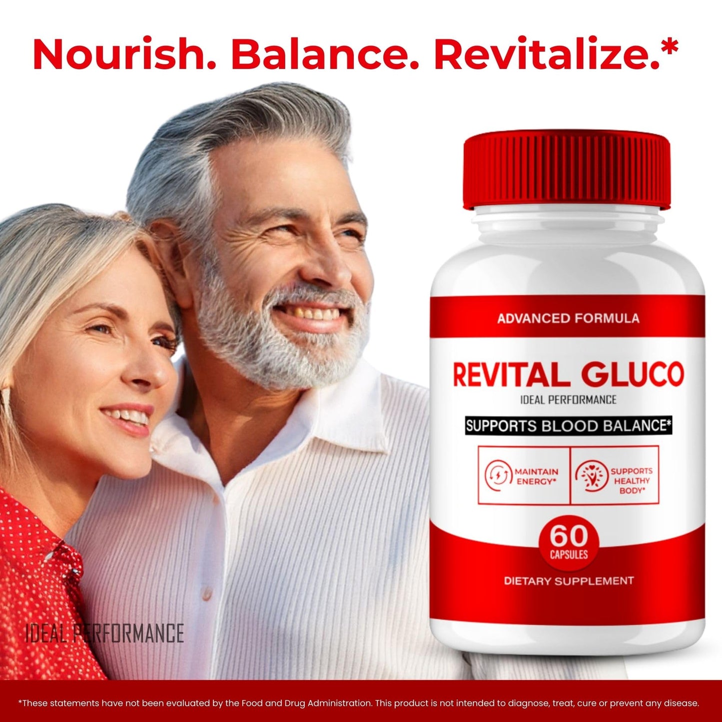IDEAL PERFORMANCE Revital Gluco Capsules, 120 Capsules
