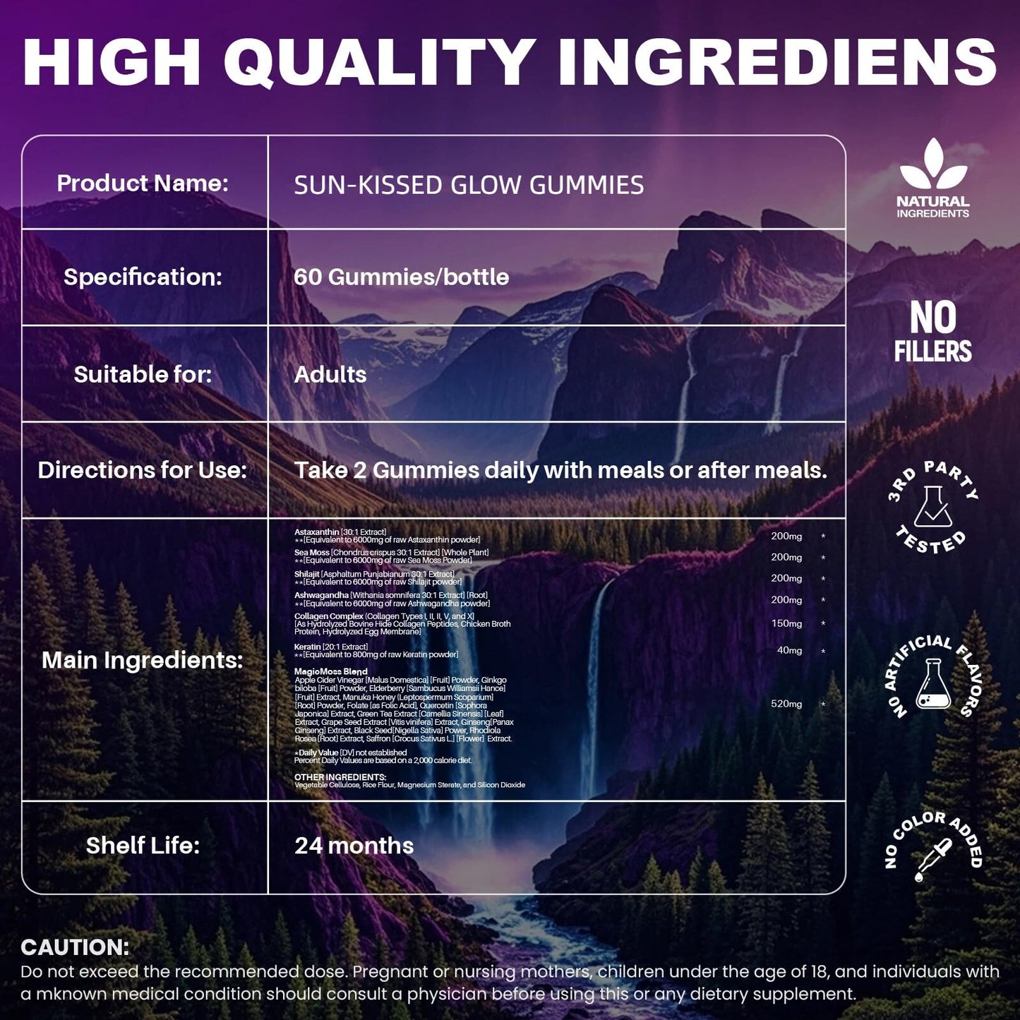 MEGNETA Tanning Gummies with Astaxanthin and Vitamin E, 180 Gummies