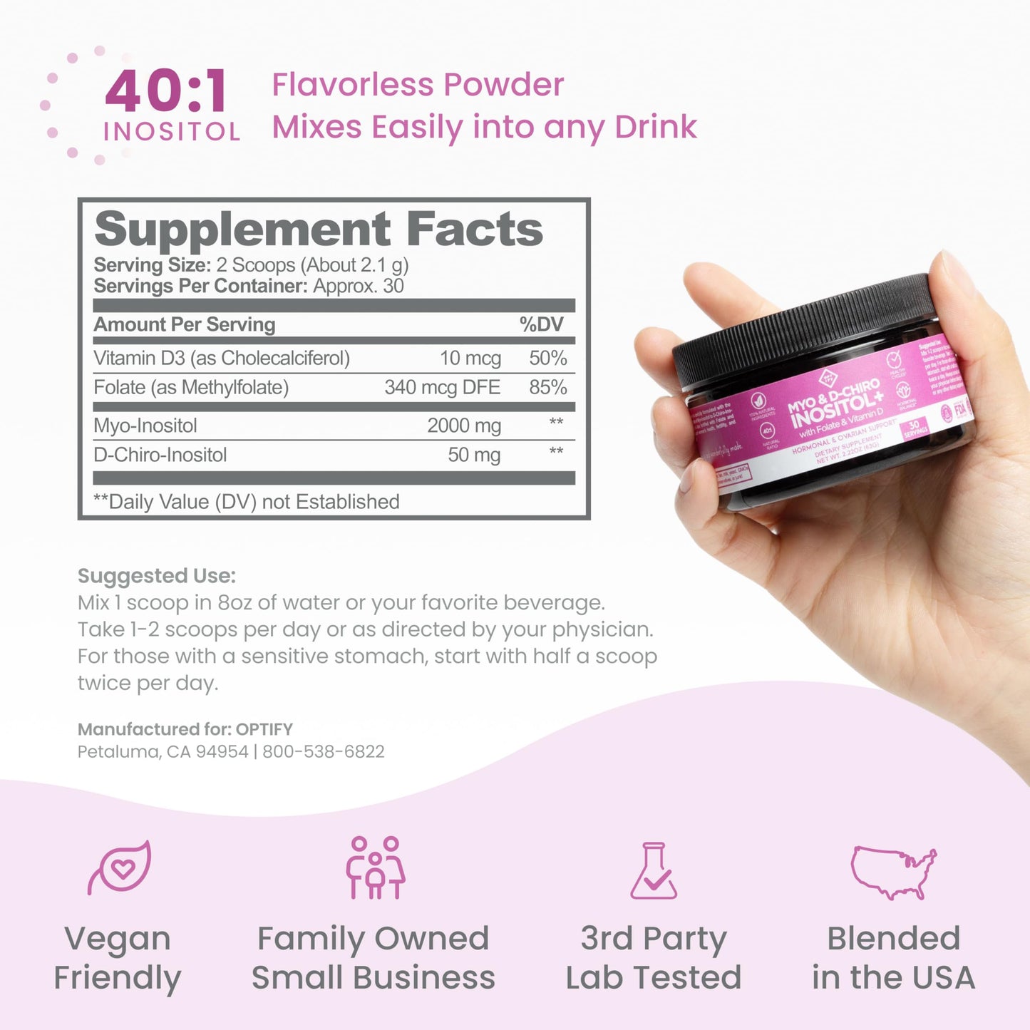Optify Myo-Inositol & D-Chiro Inositol Capsule 2.17