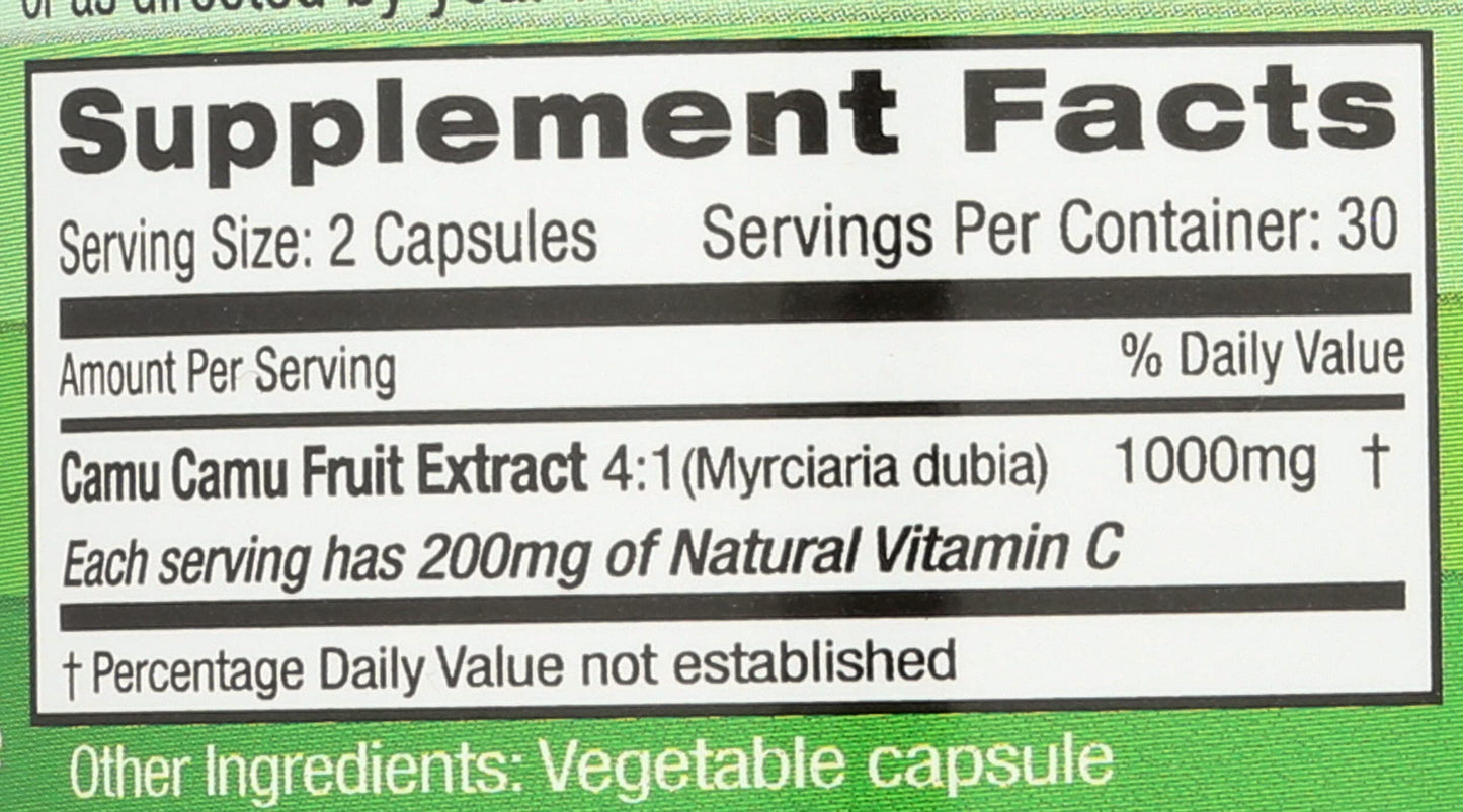 Emerald Labs Camu Camu Plant-Sourced Vitamin C, Bioflavonoids, Amino Acids & B Vitamins, 60 Capsules