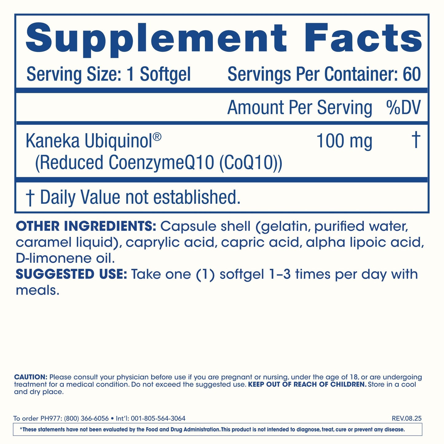 ProHealth Ubiquinol CoQ-10 100 mg Softgels, 120 Softgels