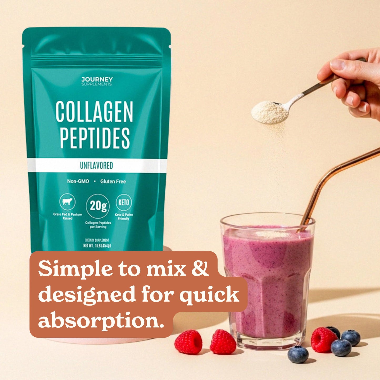 Journey Supplements Collagen Peptides Powder 16
