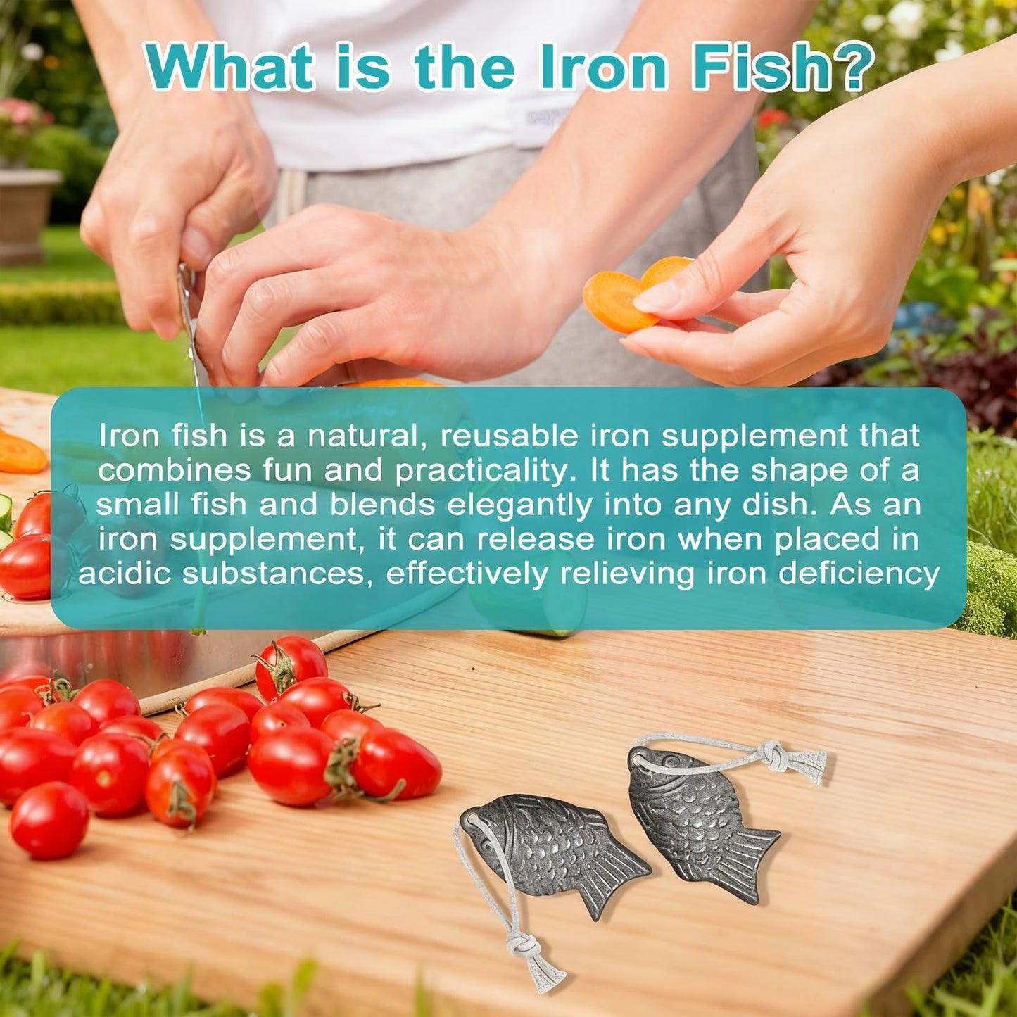 AOzT Fish Shaped Cast Iron Simmering Tools Tablet 1