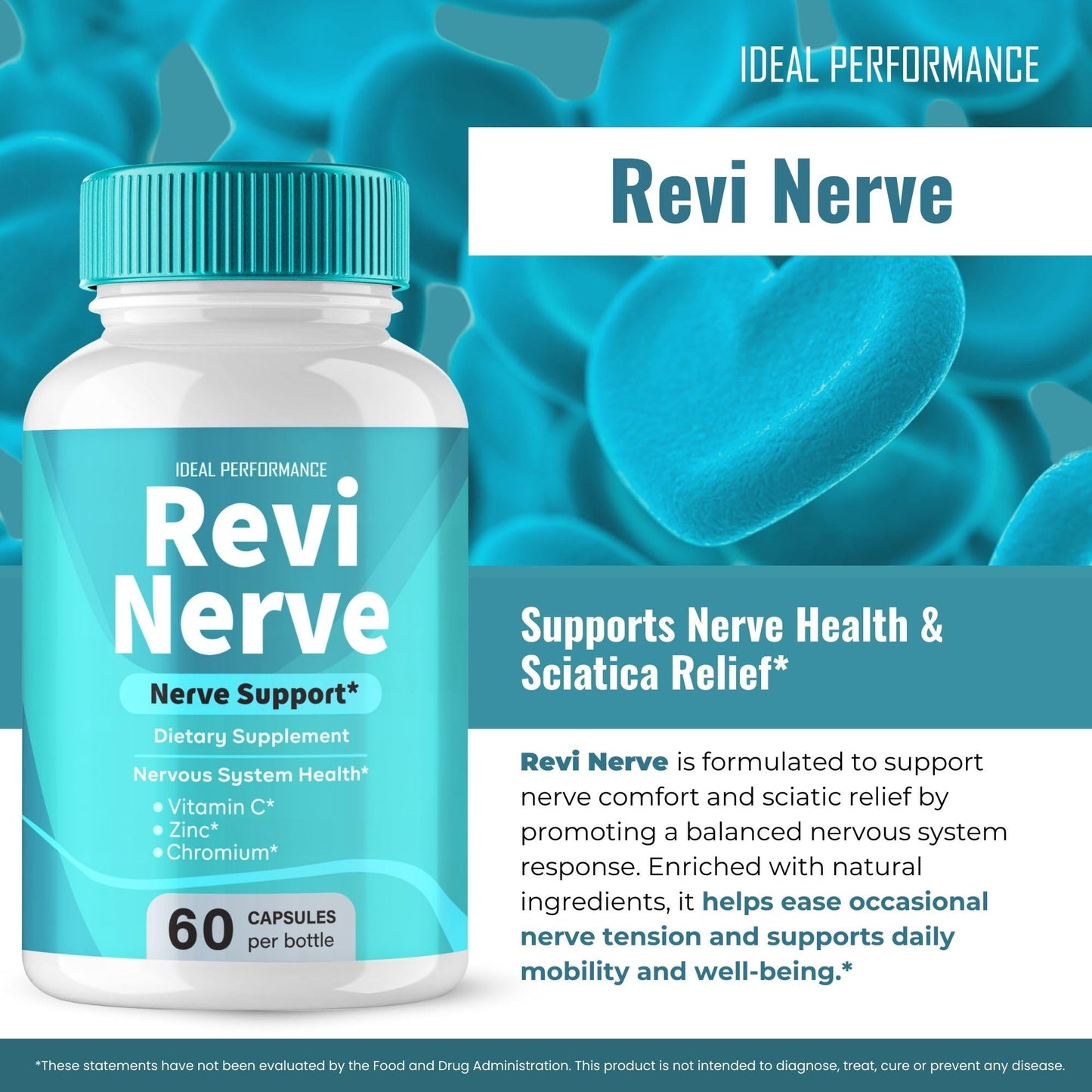 IDEAL PERFORMANCE Revi Nerve Capsules 120 Capsules