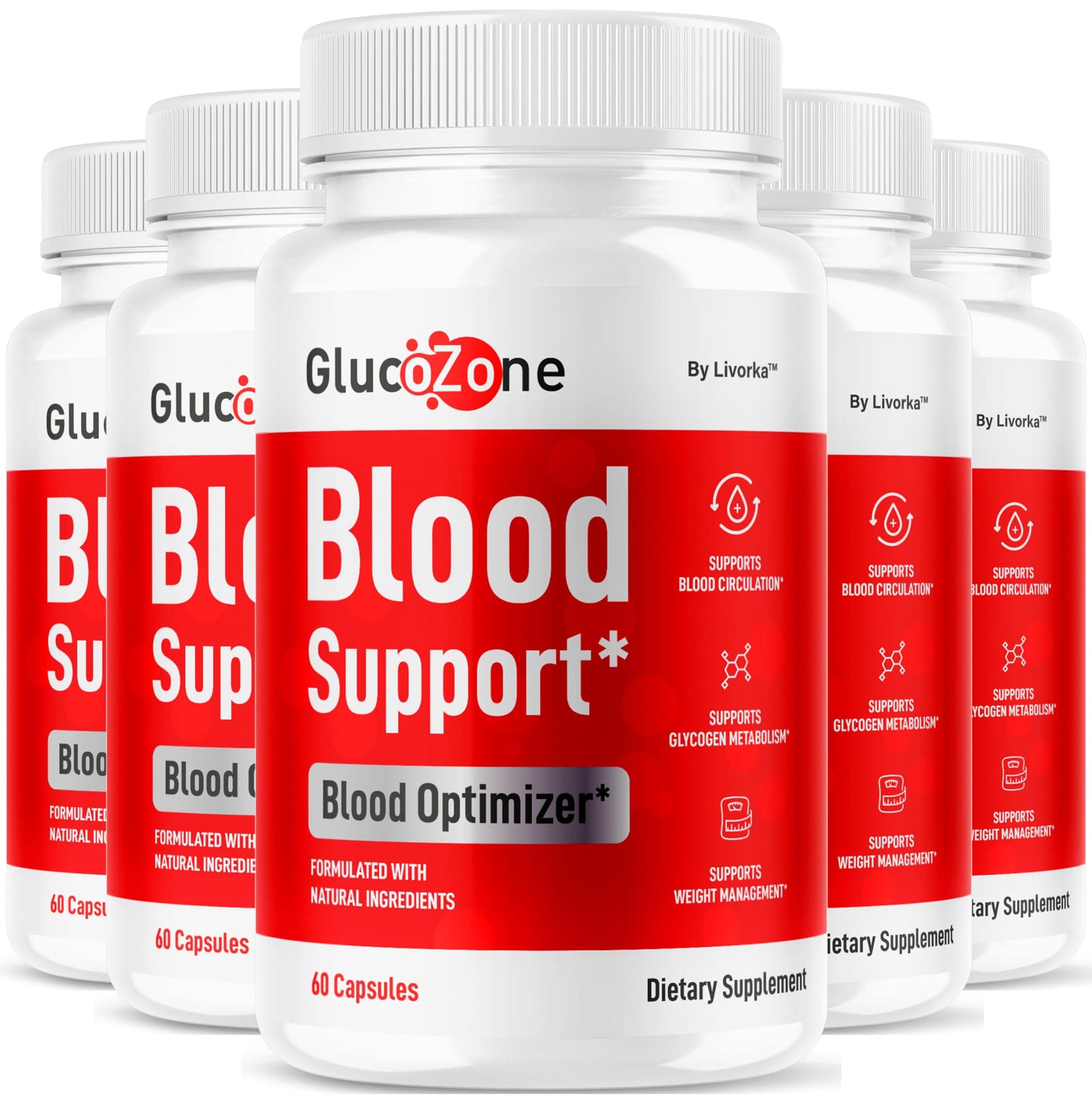 LIVORKA GlucoZone Blood Support Capsules 300 Capsules