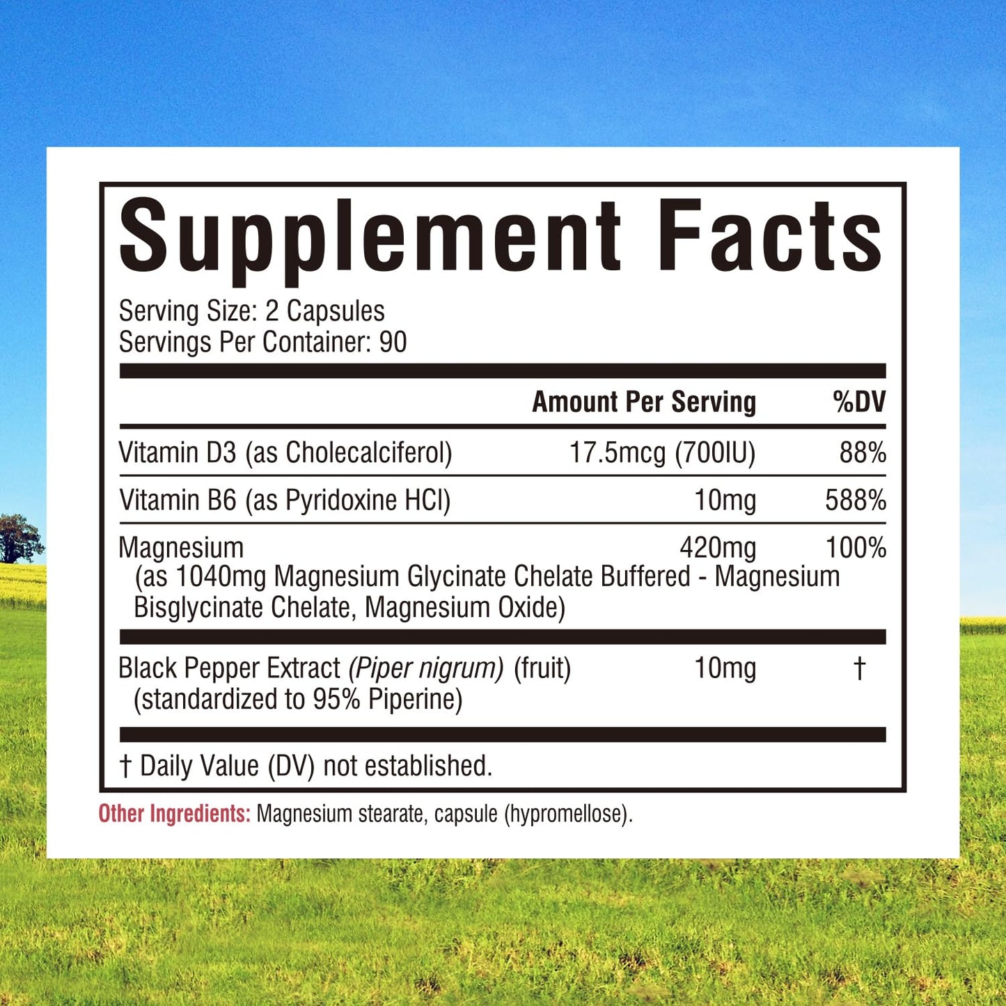 Innate Vitality Magnesium Glycinate Complex 180 Capsules