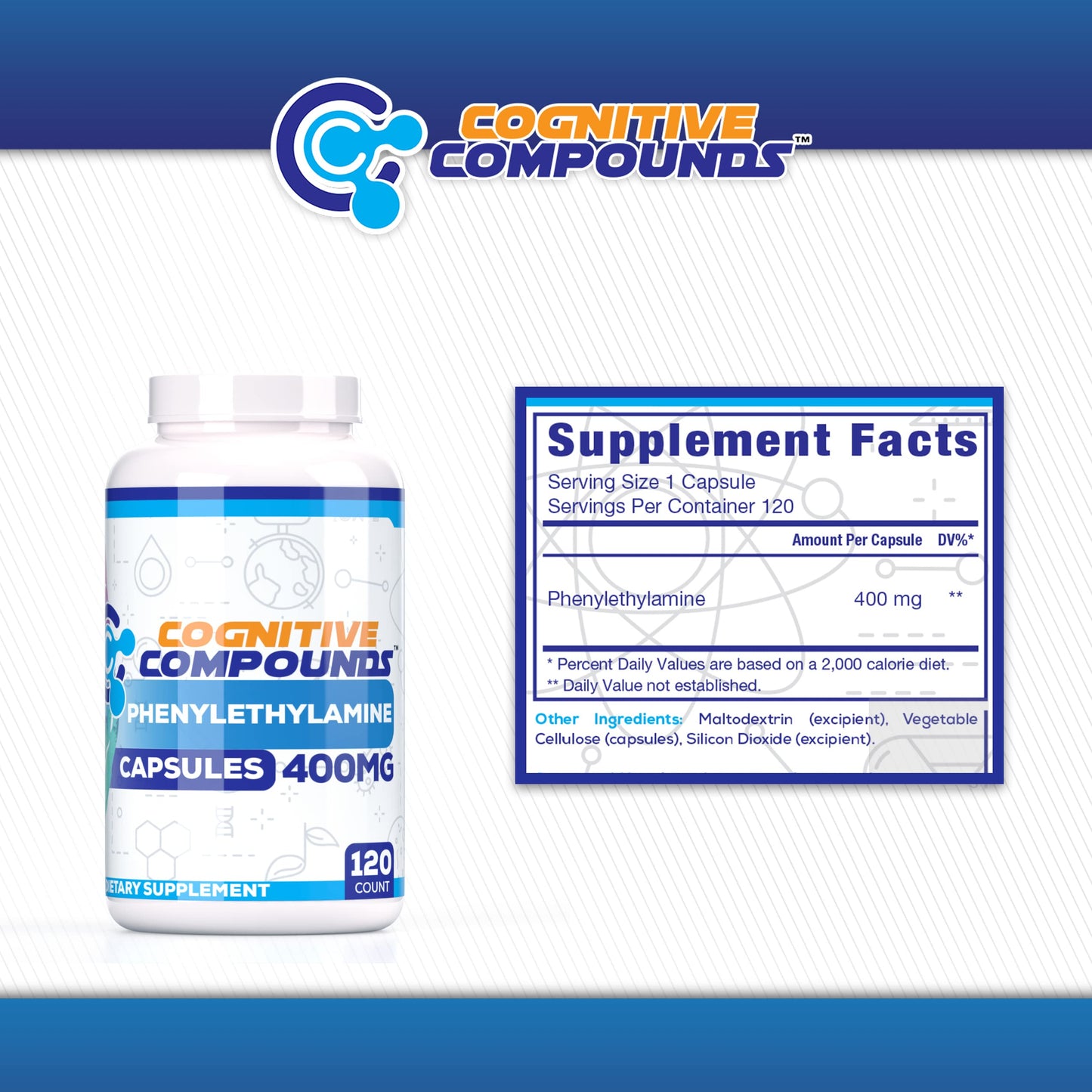 COGNITIVE COMPOUNDS Phenylethylamine (Pea) Capsules 120 Count