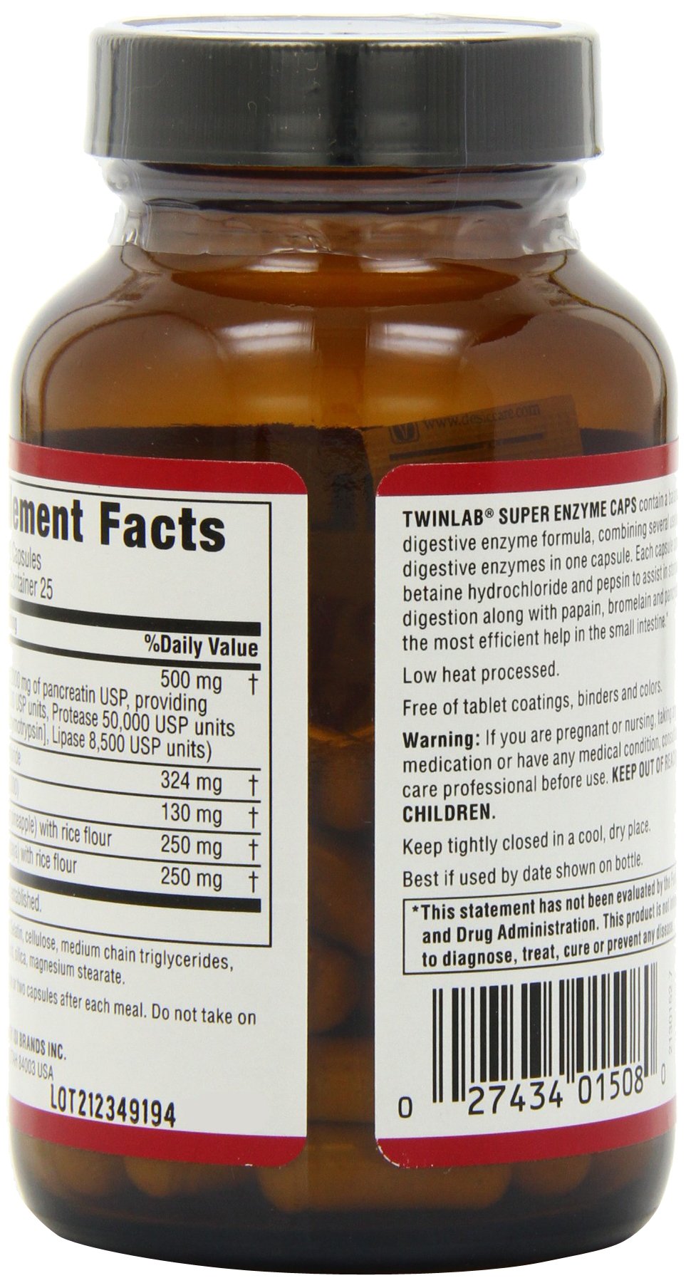 Twinlab Super Enzymes 200 Capsules