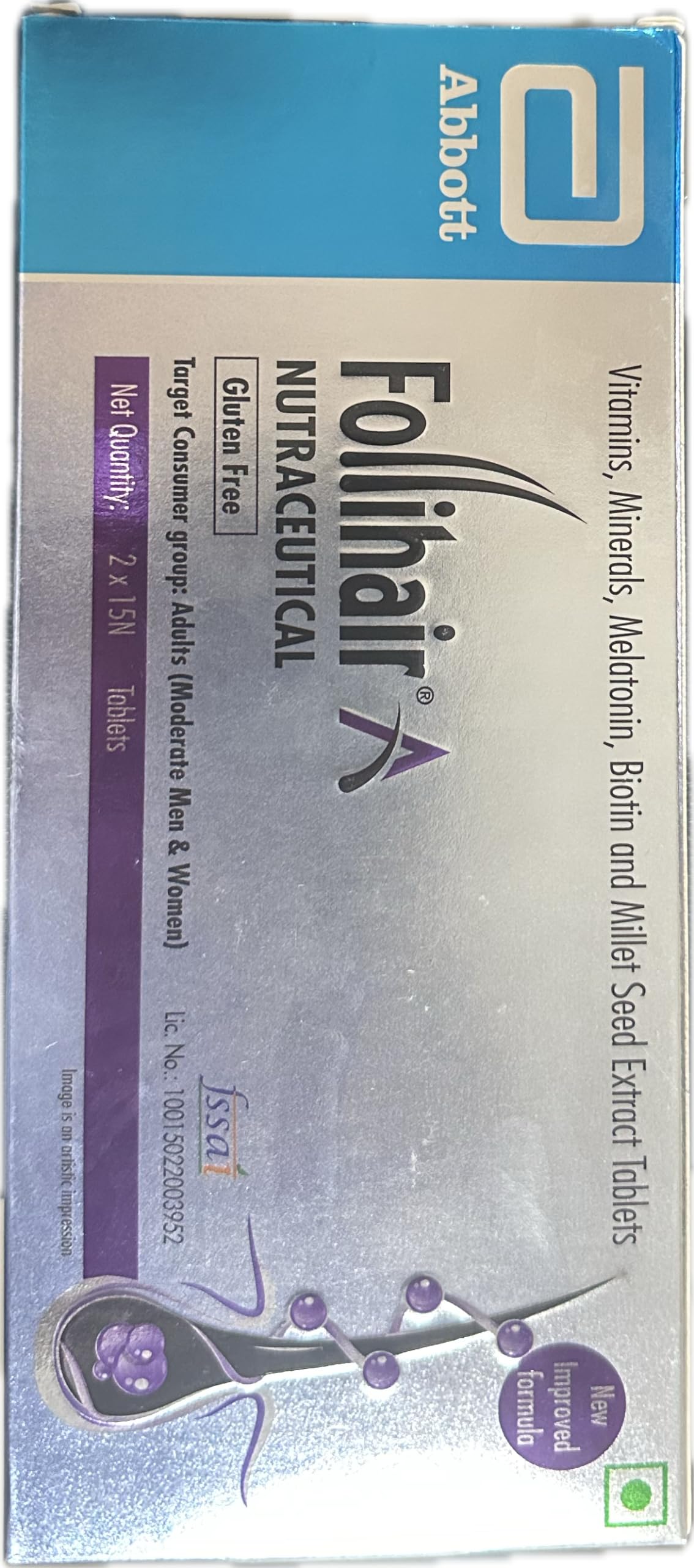 CLASSIC DERMA Folli'hair A Nutraceutical 30 Tablets