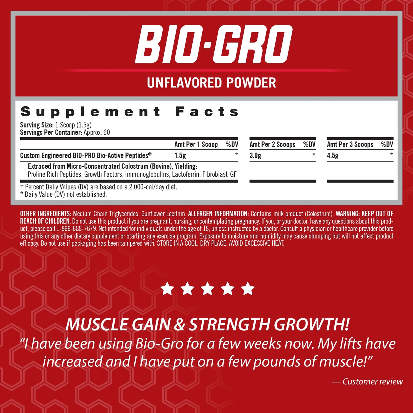 iSatori BIO-GRO Protein Synthesis Amplifier Powder, 60 Servings