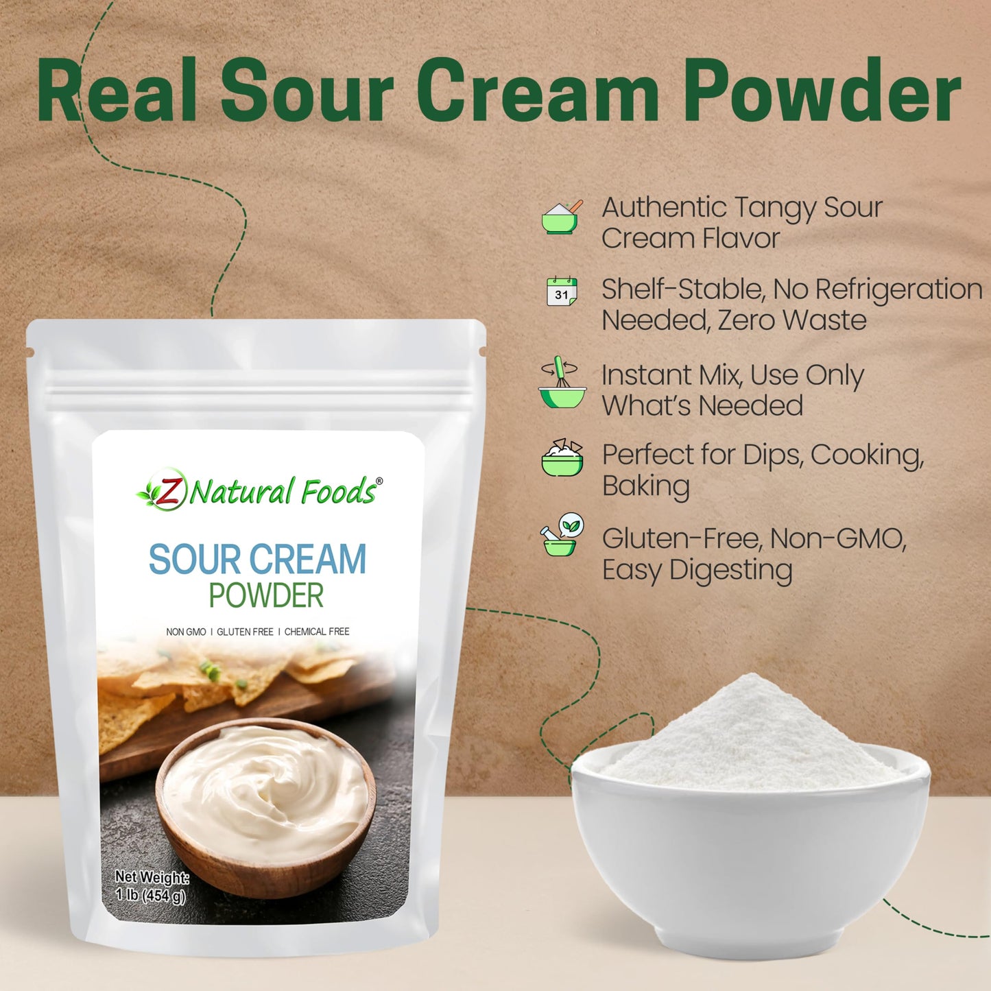 Z Natural Foods Sour Cream Powder Powder 16
