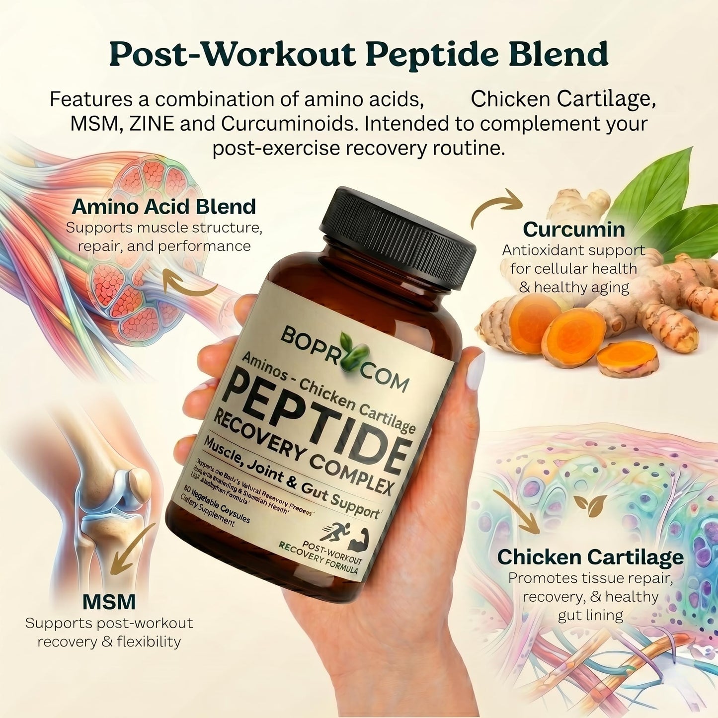 BOPROCOM Peptide Recovery Complex – Advanced 157 Recovery Blend, 60 Capsules