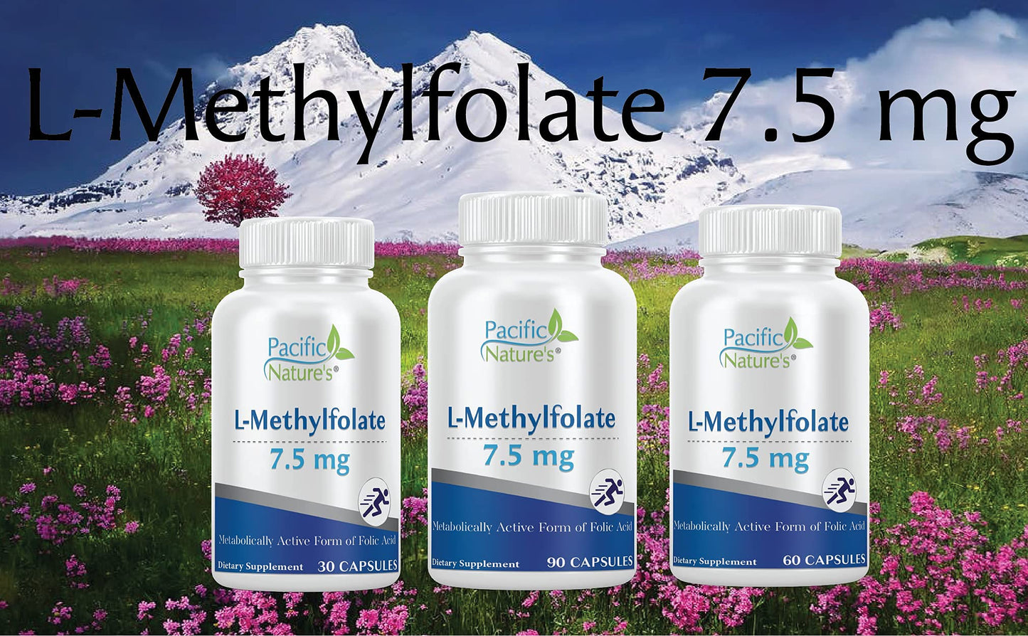Pacific Nature's L-Methylfolate 7.5mg Capsule, 30 Count