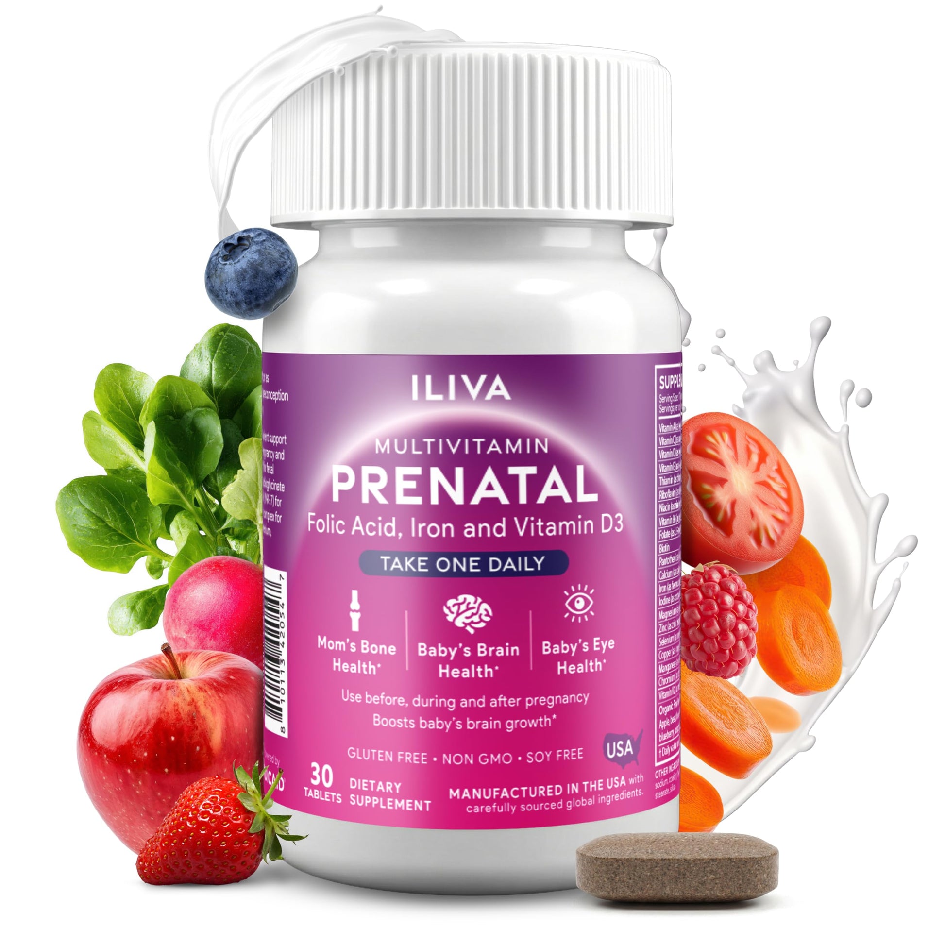 ILIVA Prenatal Vitamins for Women Tablet, 60 Tablets
