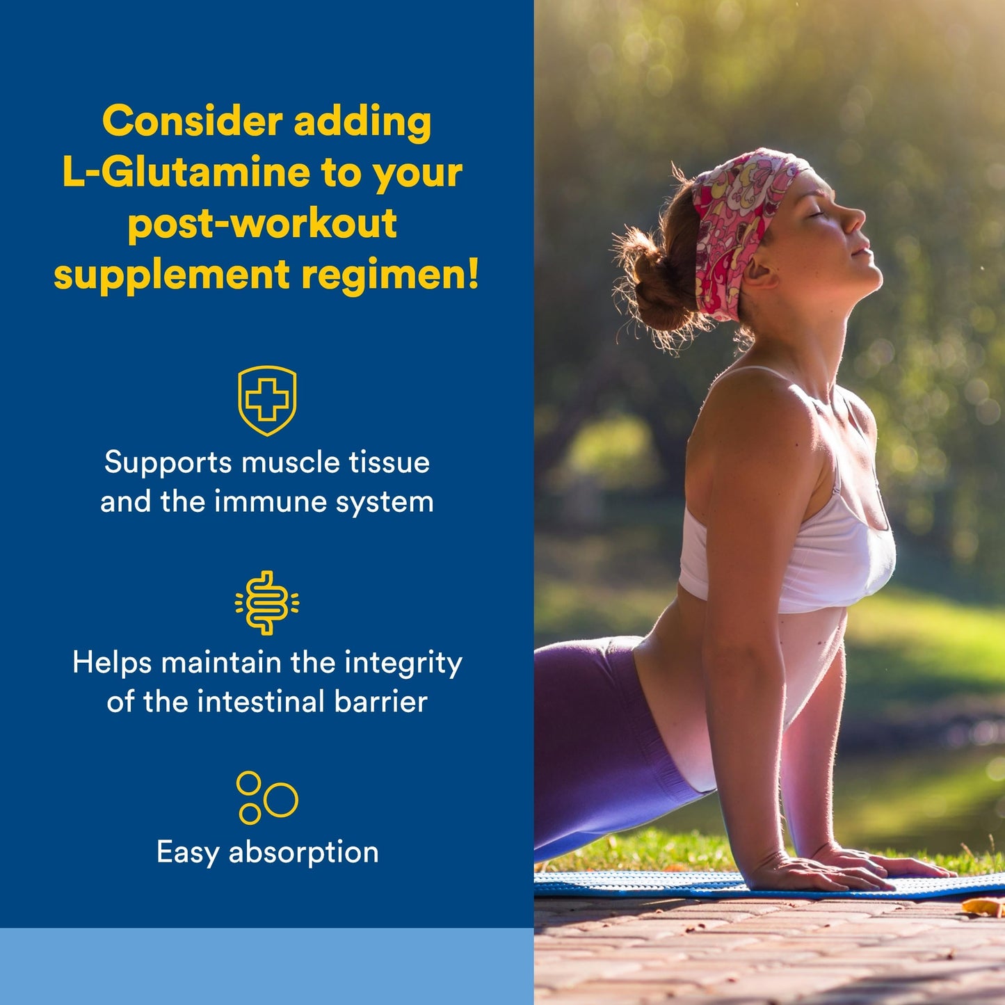 Natural Factors Micronized L-Glutamine 1000 mg Capsule, 180 Capsules