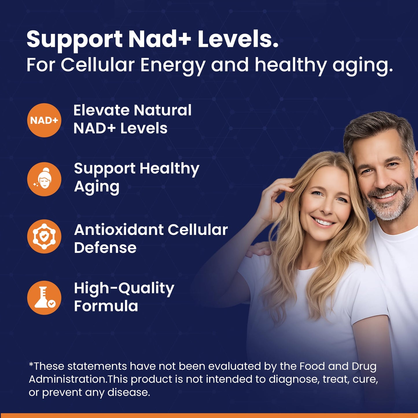 Circle of Nature NAD+ Supplement Nicotinamide Riboside Chloride with Resveratrol Capsules 60