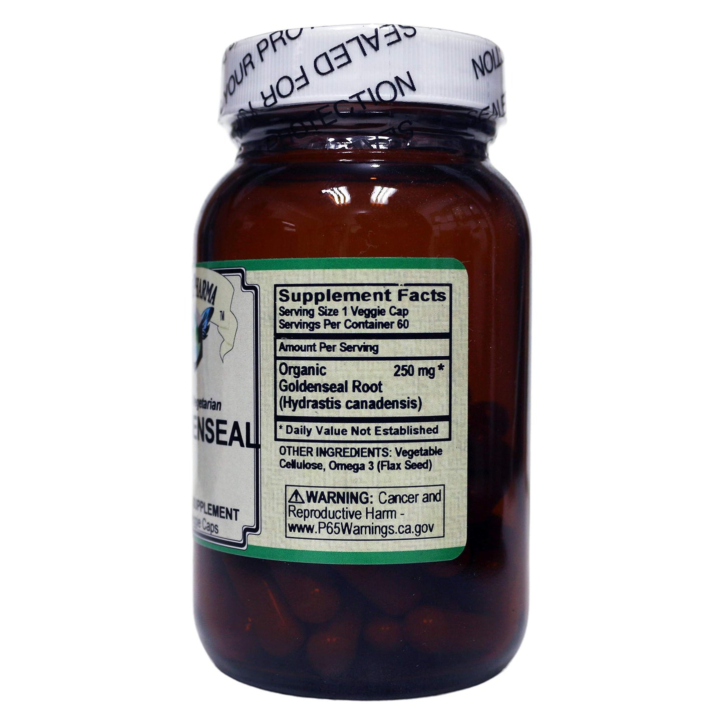 AlchePharma Goldenseal Root 250mg Capsule, 60 Count