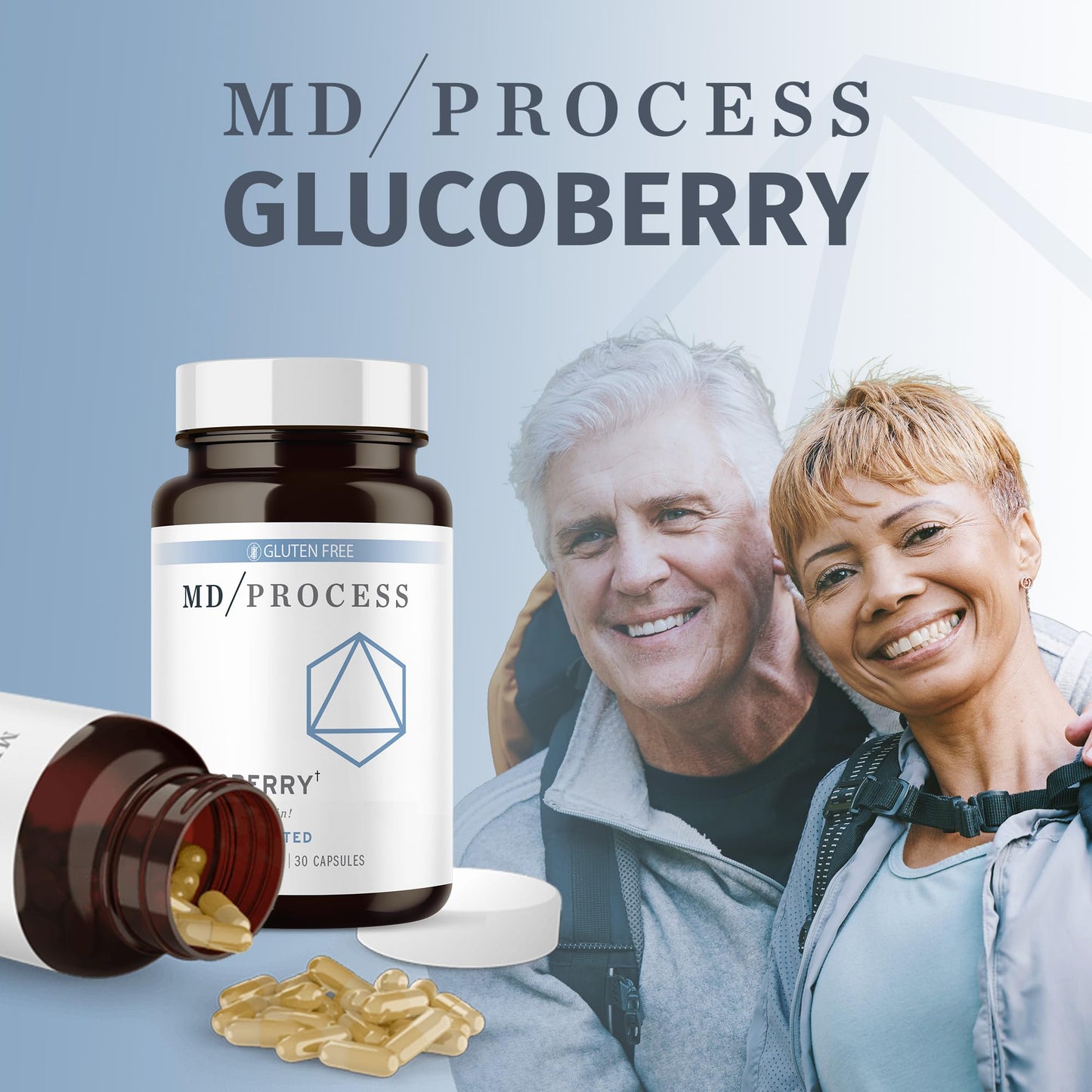MD Process GlucoBerry Maqui Berry Extract with Chromium Picolinate Capsules, 30 Count