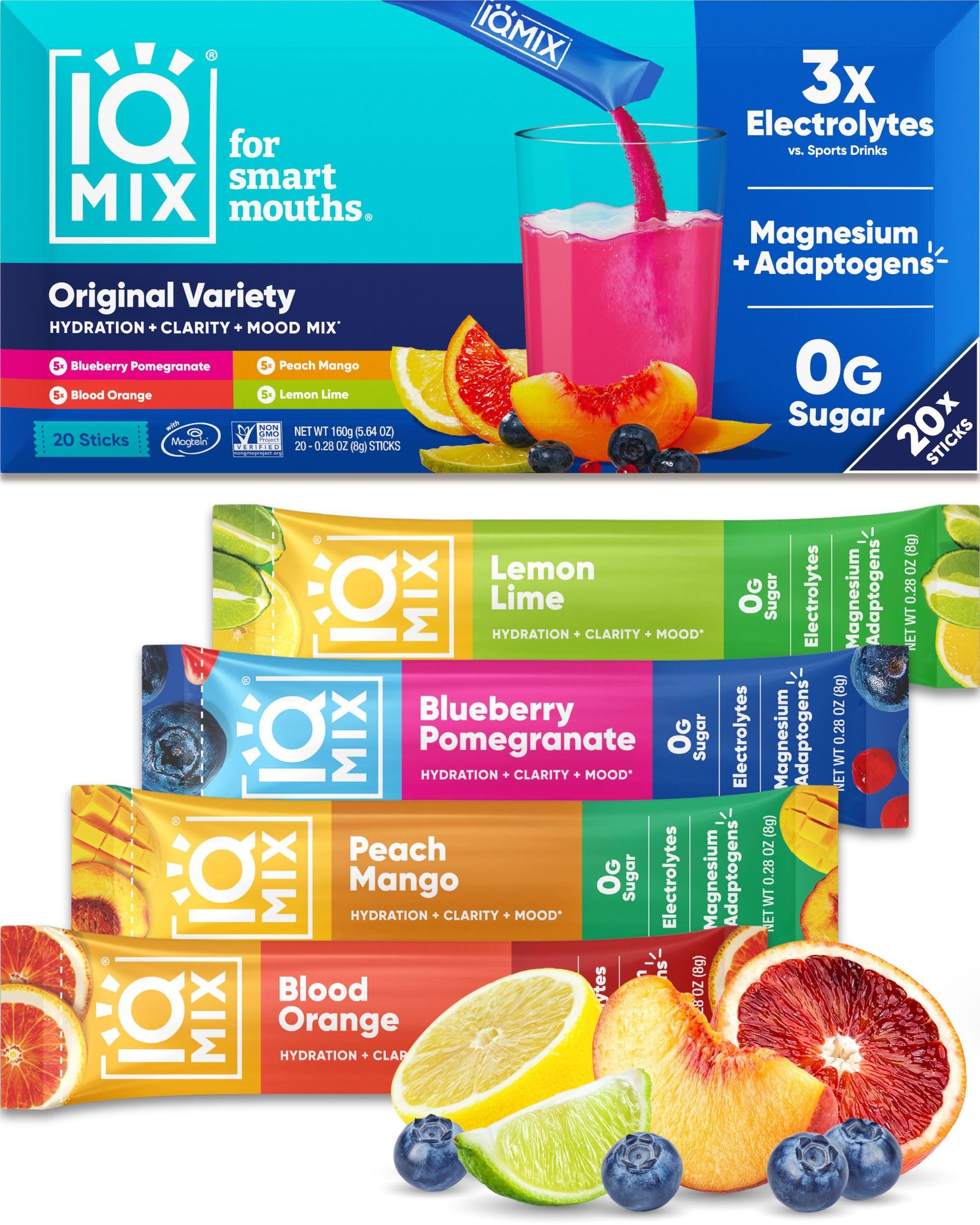 IQBAR IQMIX Hydration Electrolytes Powder Packets Capsule 20 Capsules