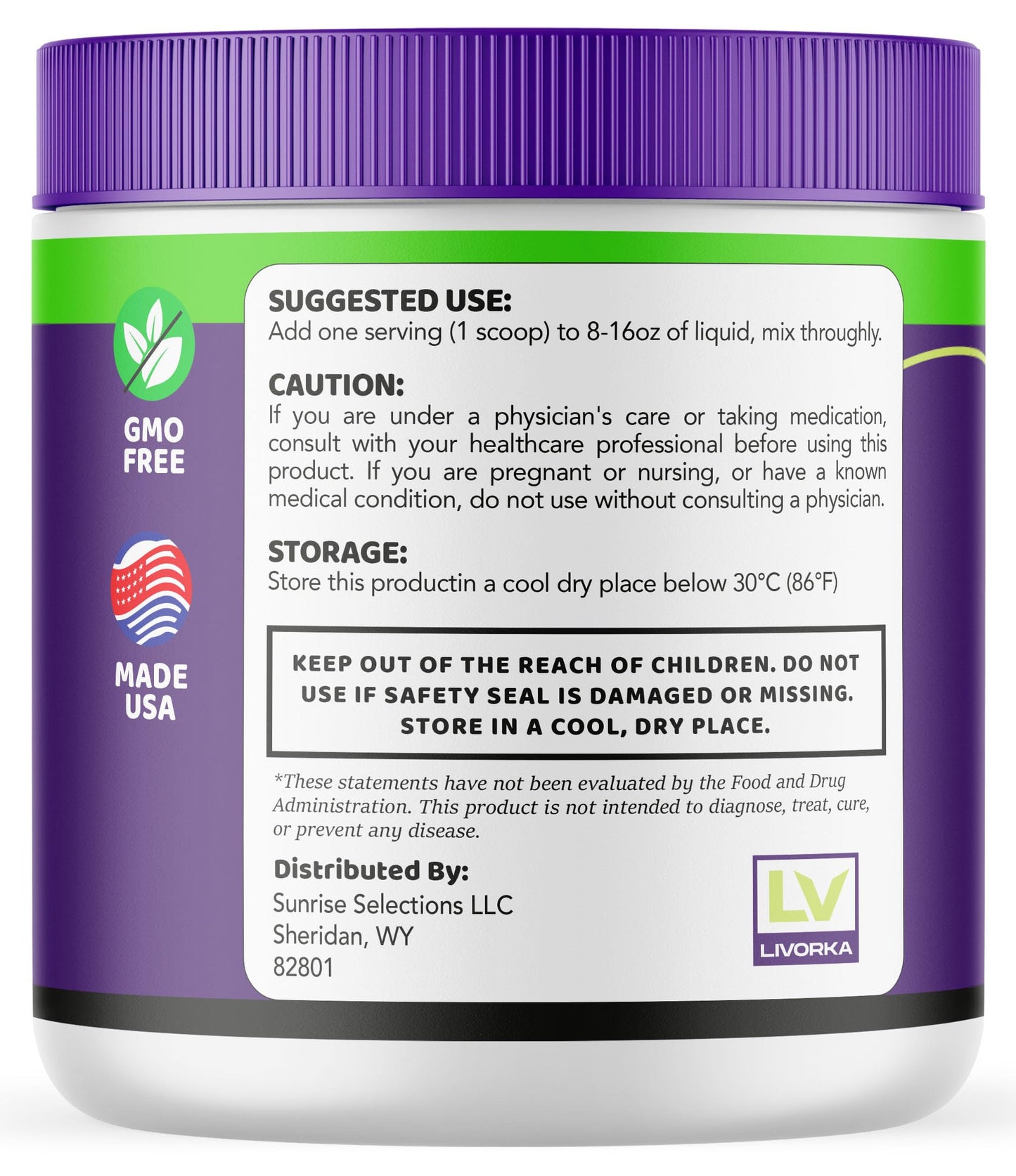 LIVORKA Herpa Greens Powder, 9 oz
