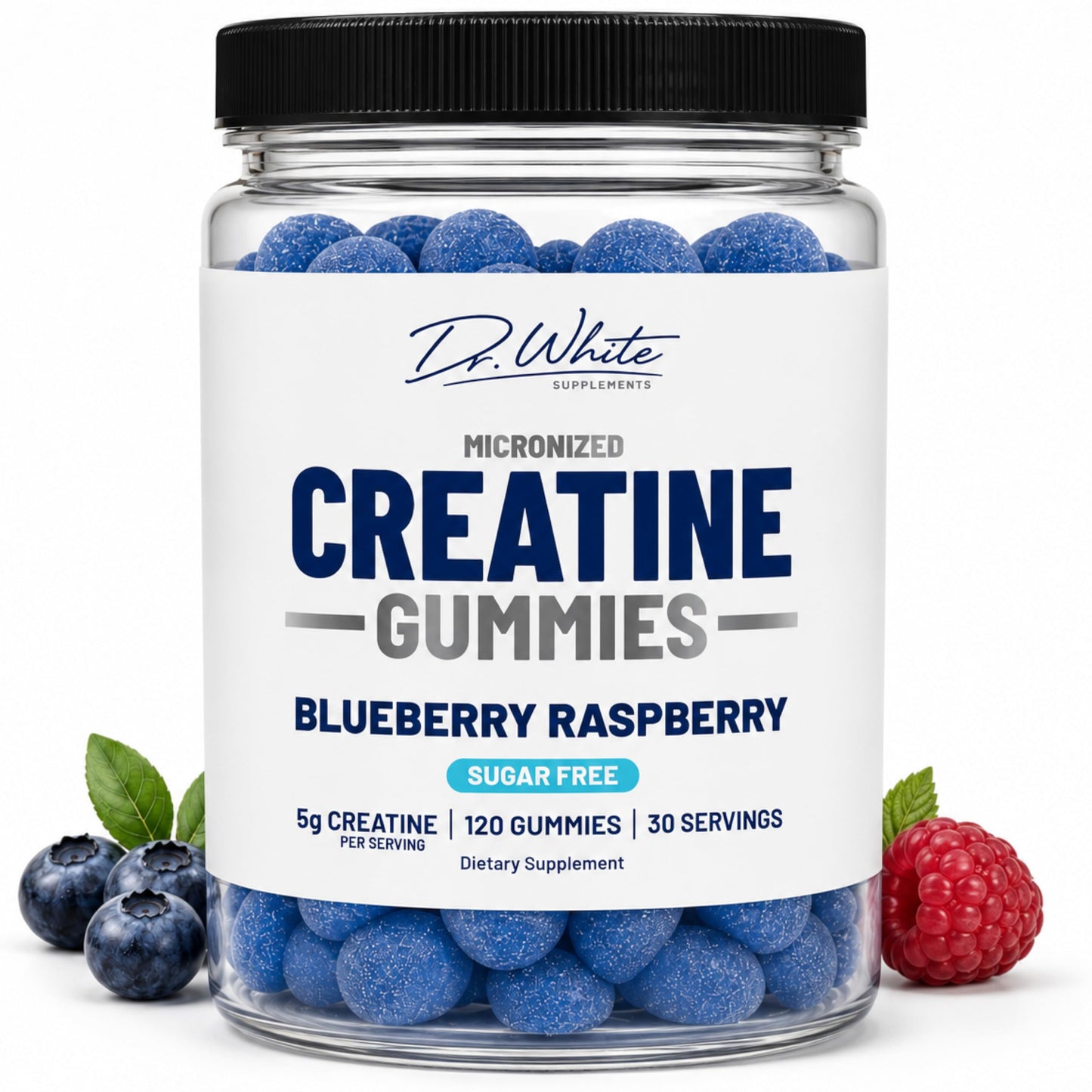 DR WHITE SUPPLEMENTS Creatine Monohydrate Gummies, 120 Count