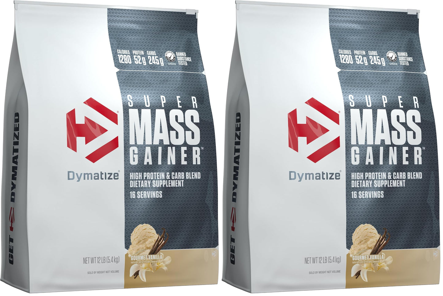 Dymatize Super Mass Gainer Protein Powder Gourmet Vanilla, 384