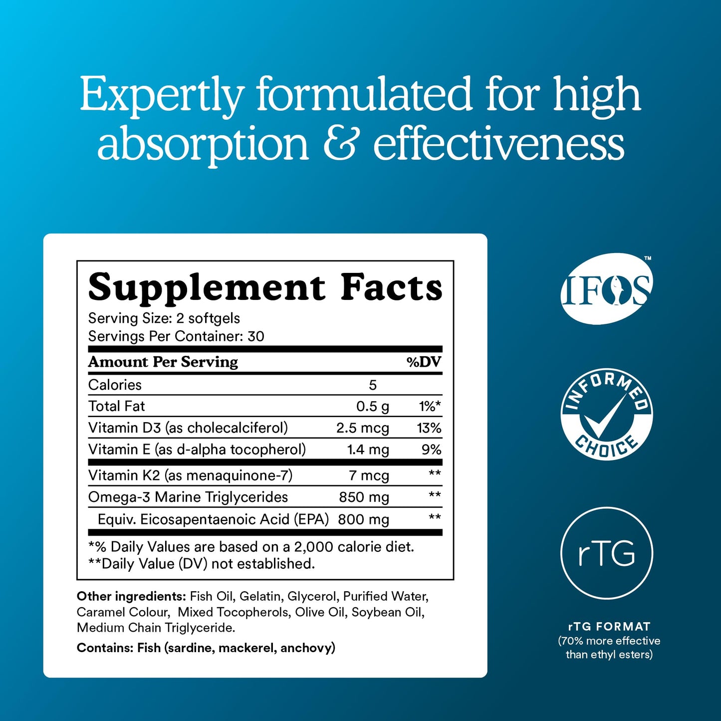 MitoQ Advanced EPA Omega-3 Softgels 60 Count